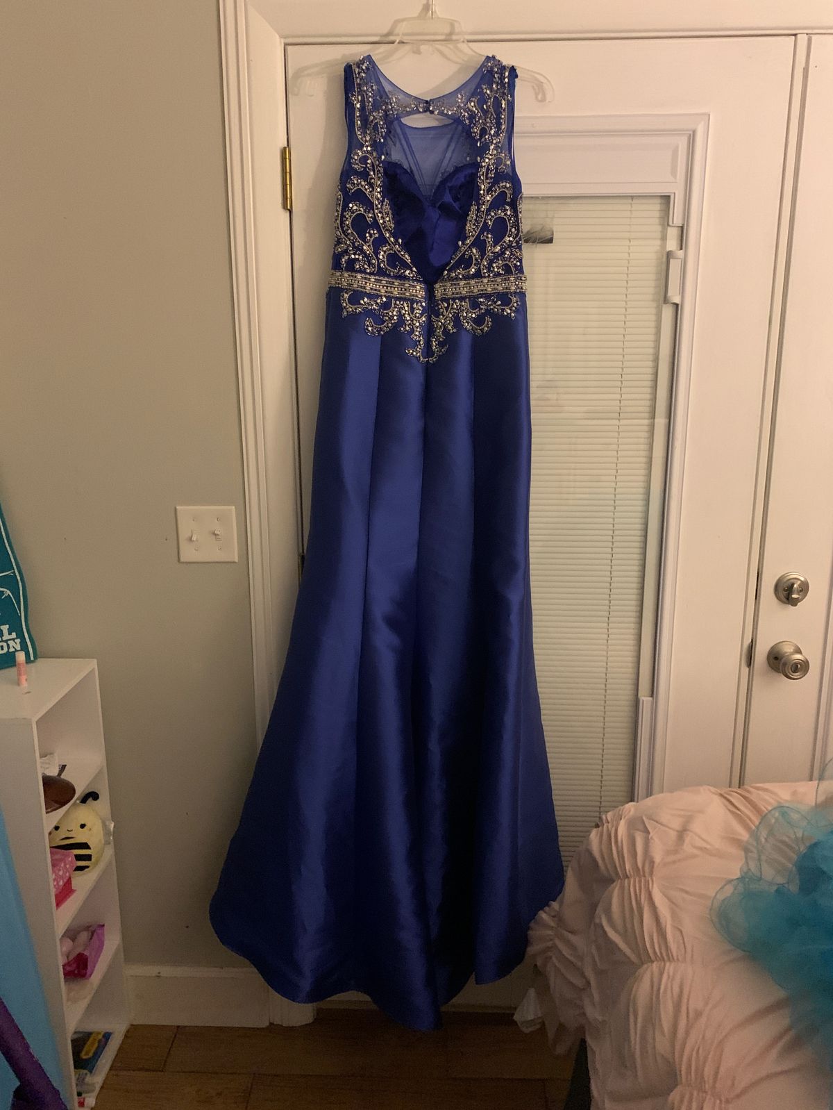Ed Young Size 6 Blue Mermaid Dress on Queenly