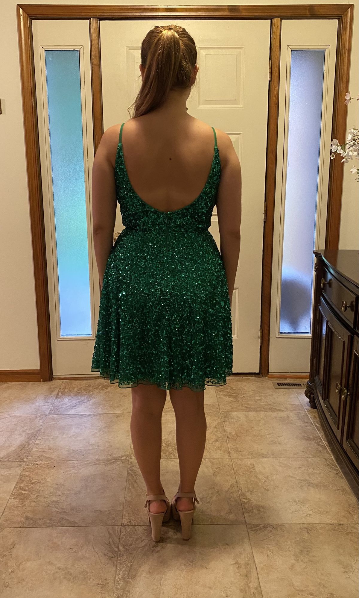 Ashley Lauren Size 6 Pageant Green Cocktail Dress on Queenly