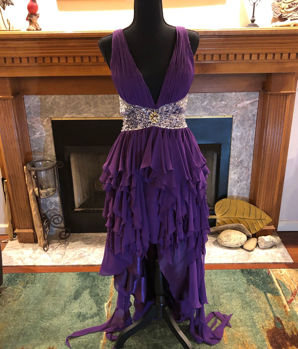 Dana Mathers Size 4 Homecoming Purple Cocktail Dress on Queenly