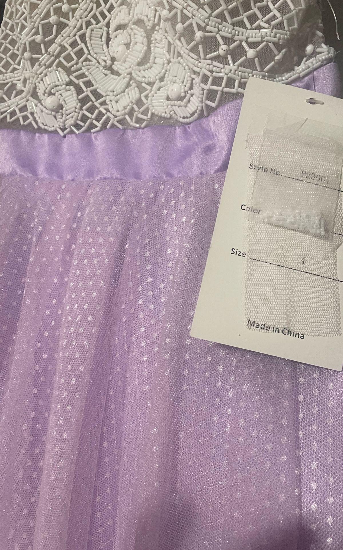 Precious formals Size 4 Prom Purple A-line Dress on Queenly