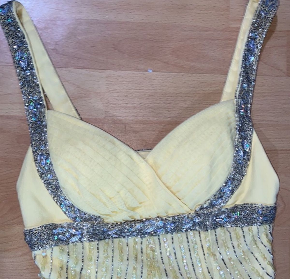Sean Collection Size 2 Sequined Yellow Mermaid Dress on Queenly