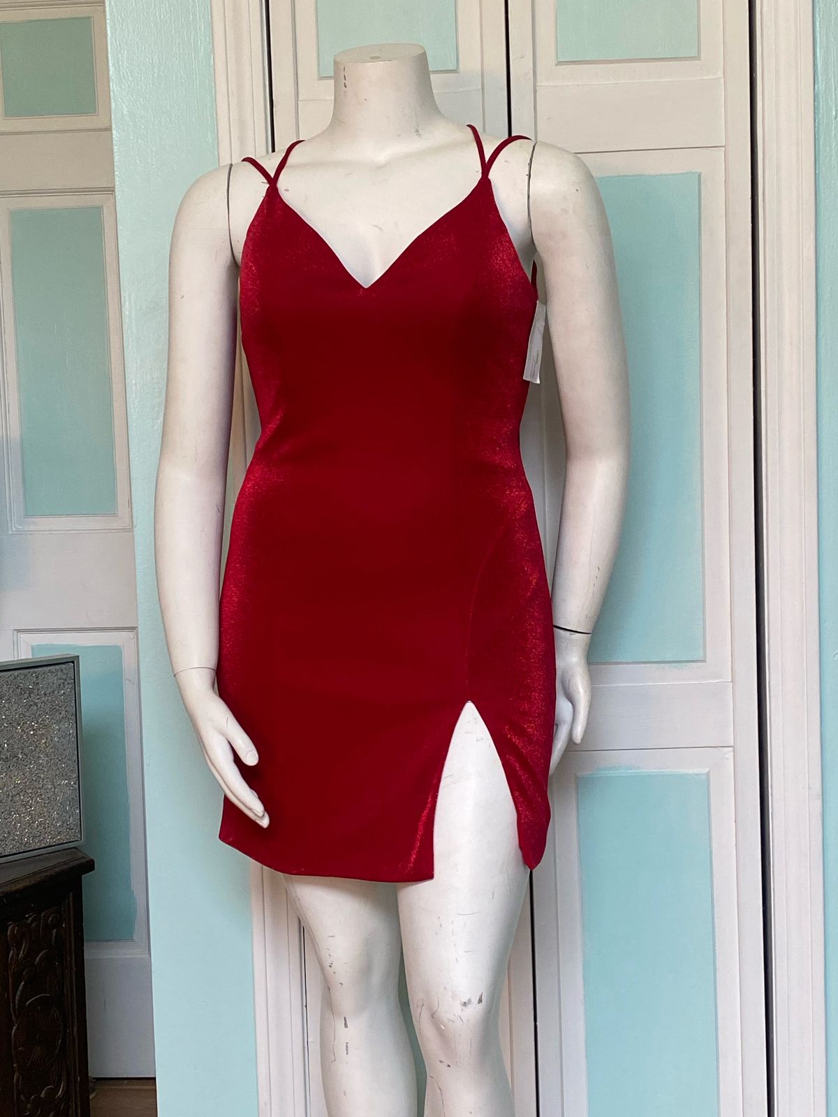 Lucci Lu Size 12 Prom Red Cocktail Dress on Queenly