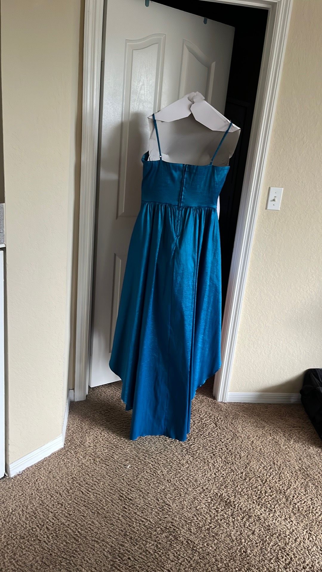 Plus Size 16 Blue Dress With Train on Queenly