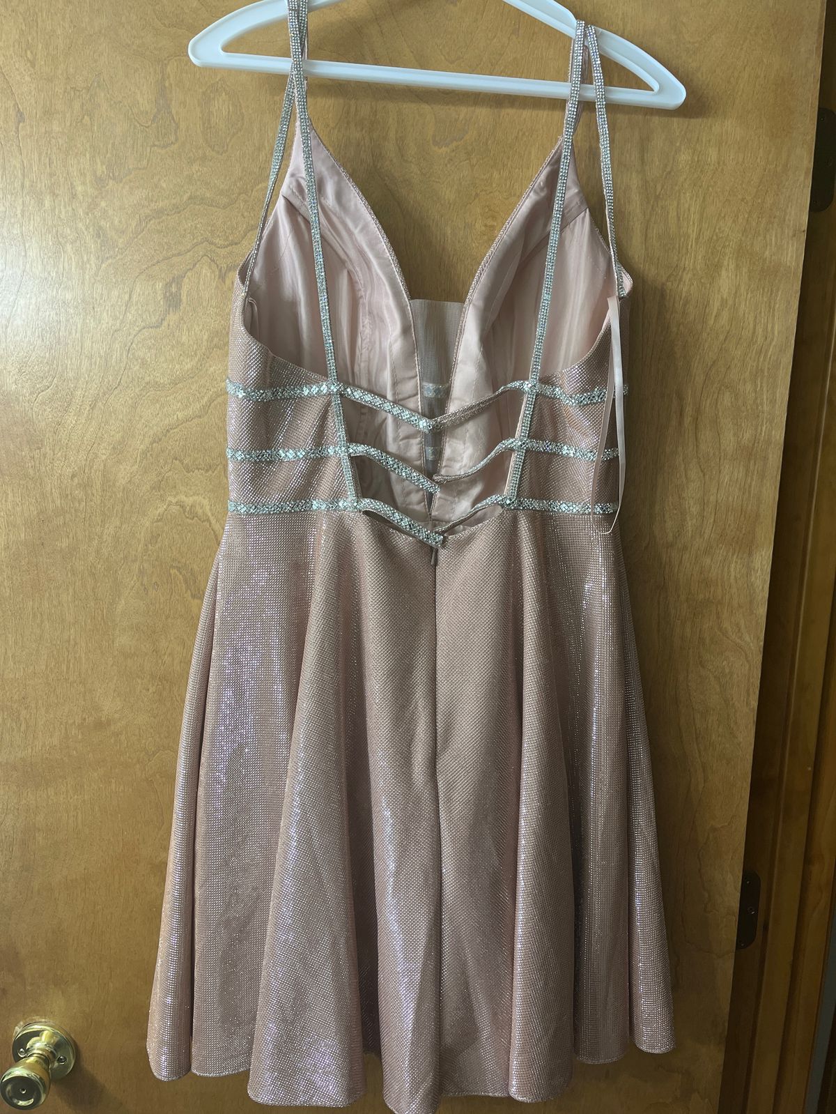 Size 10 Homecoming Pink A-line Dress on Queenly