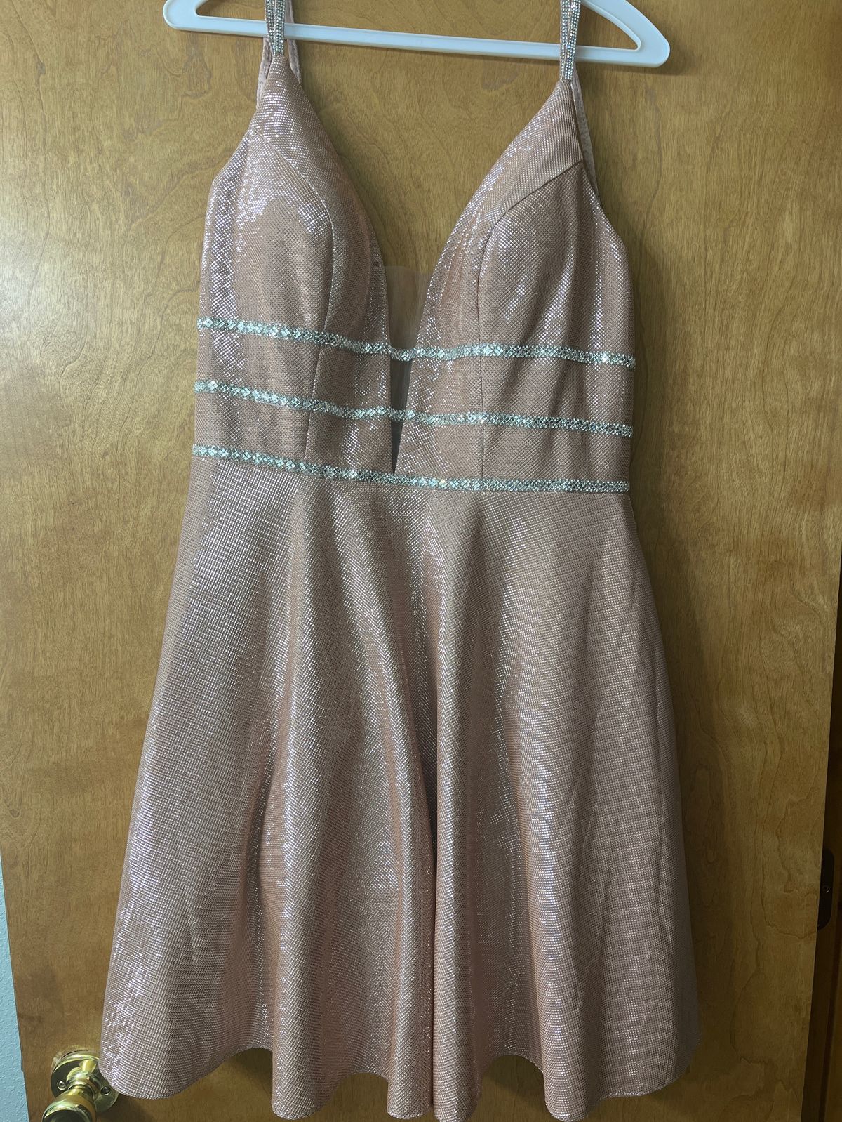 Size 10 Homecoming Pink A-line Dress on Queenly