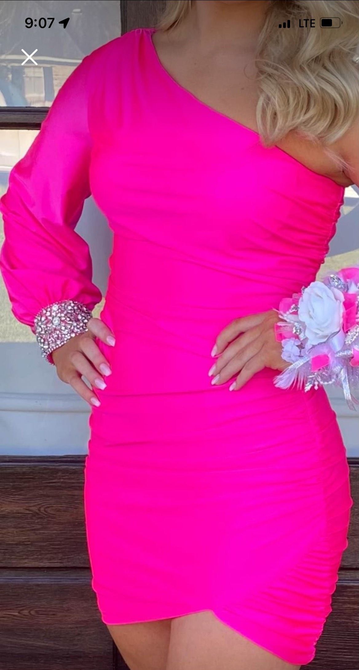 Sherri Hill Size 6 Homecoming Hot Pink Cocktail Dress on Queenly
