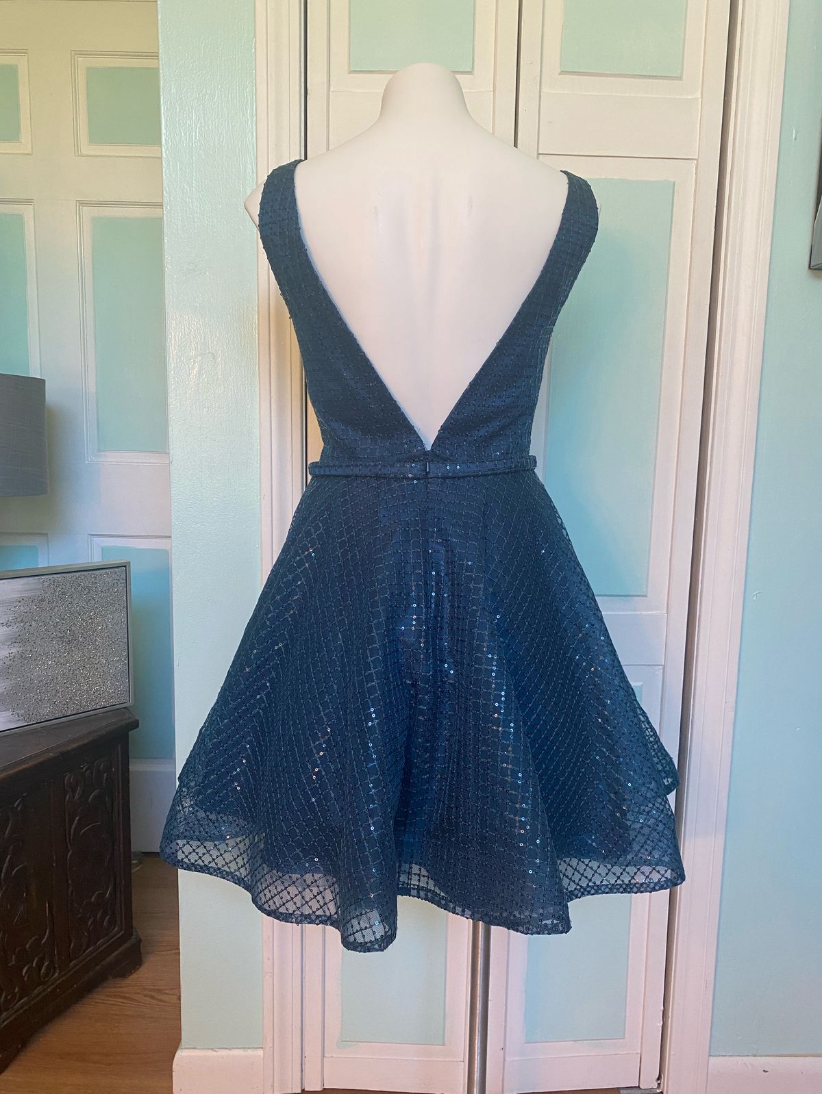 Clarisse Size 12 Prom Blue Cocktail Dress on Queenly