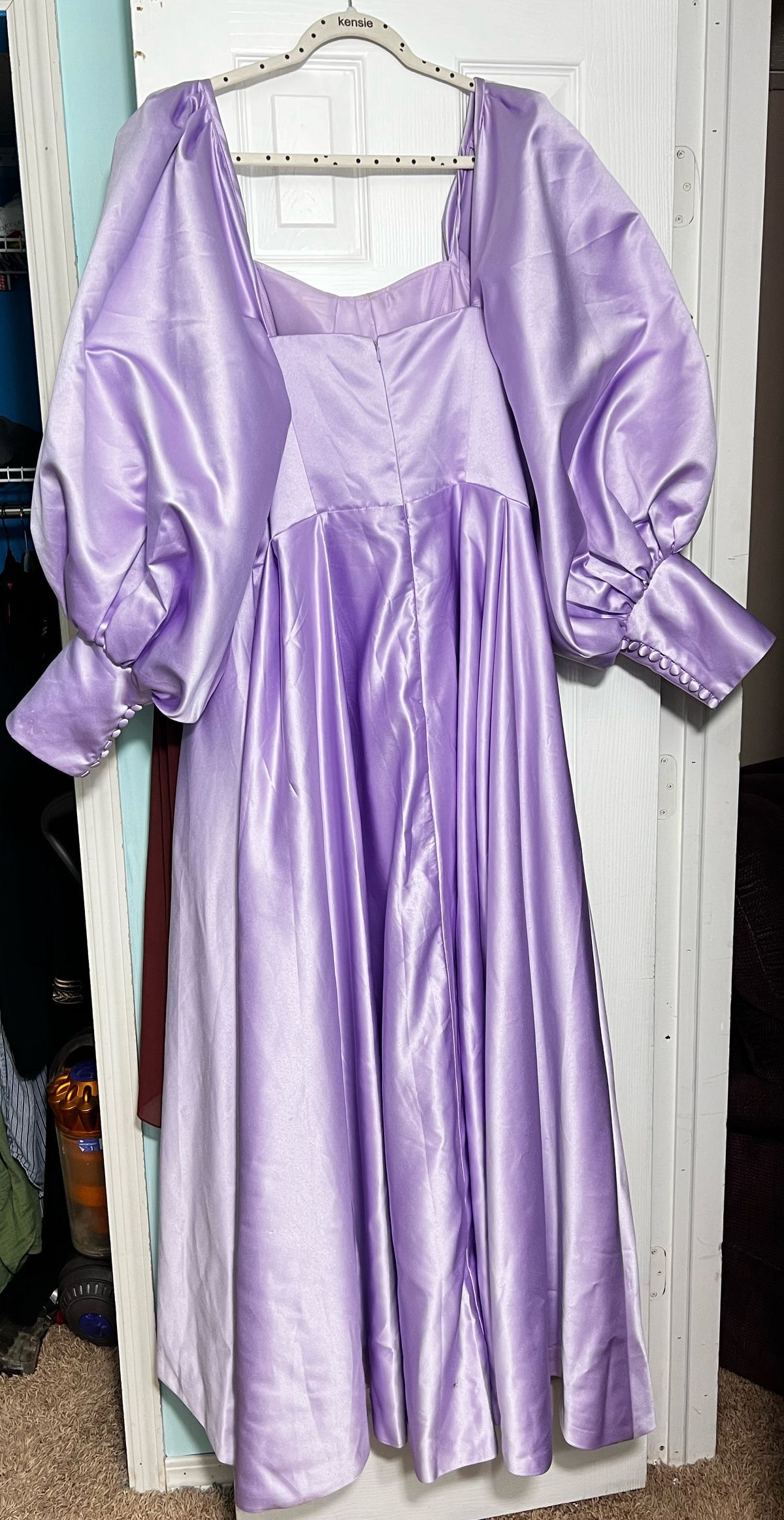 Plus Size 18 Purple A-line Dress on Queenly