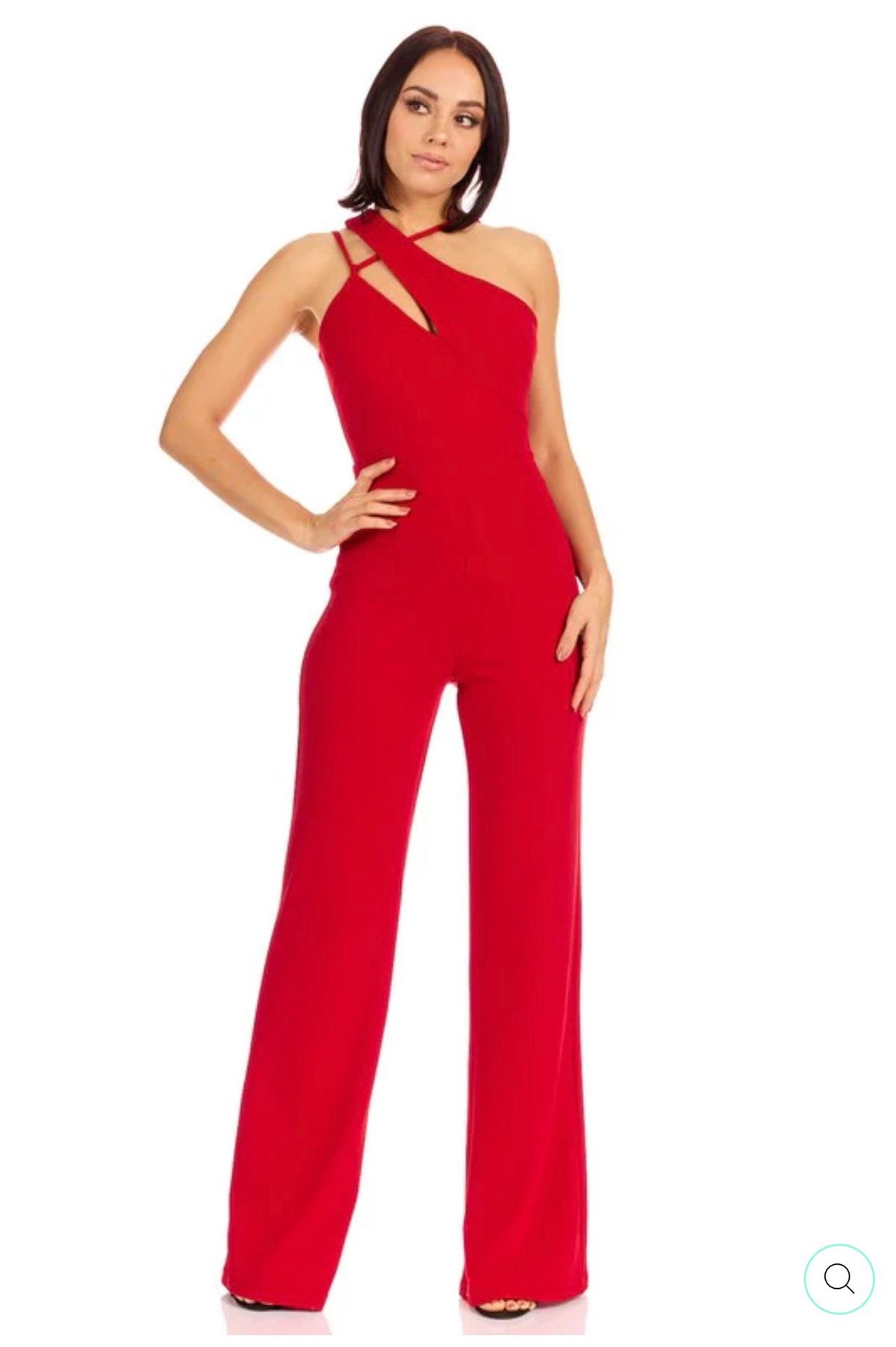 McKenzie Jade Boutique Size 6 Red Formal Jumpsuit on Queenly