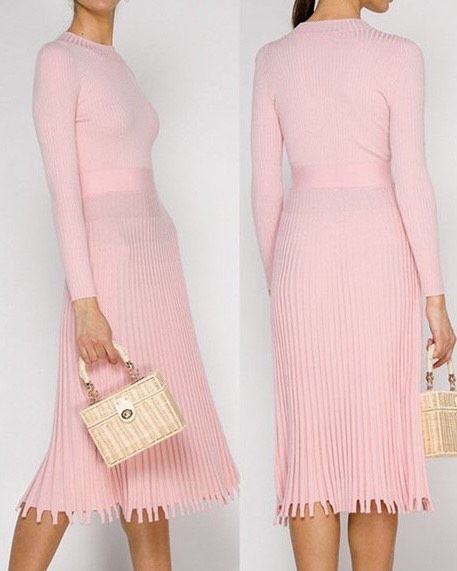 Size 4 Homecoming Long Sleeve Light Pink Cocktail Dress on Queenly