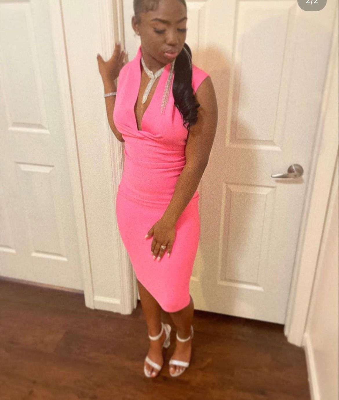 Size 8 Homecoming Pink Cocktail Dress on Queenly