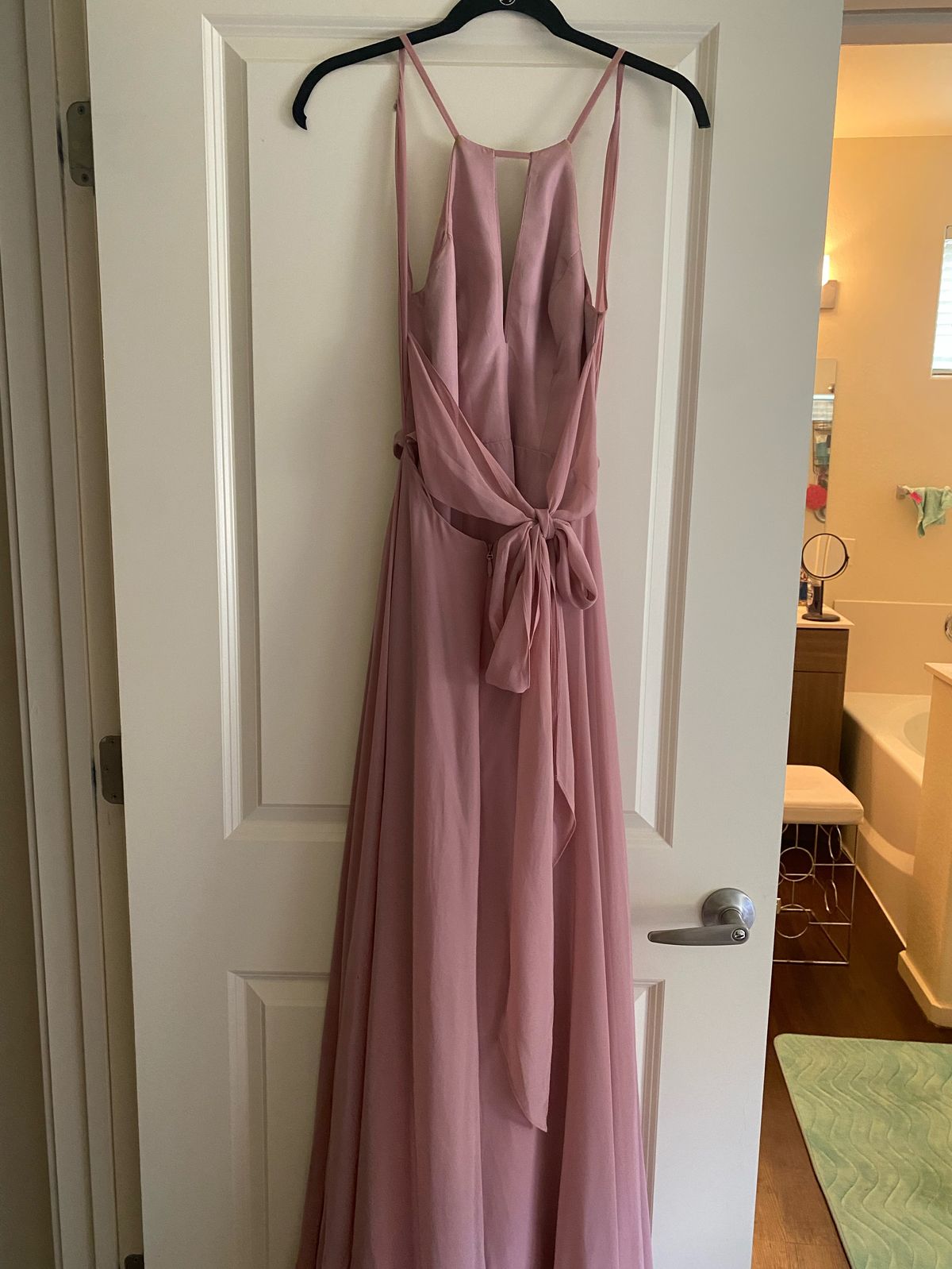 Size 0 Bridesmaid Pink A-line Dress on Queenly