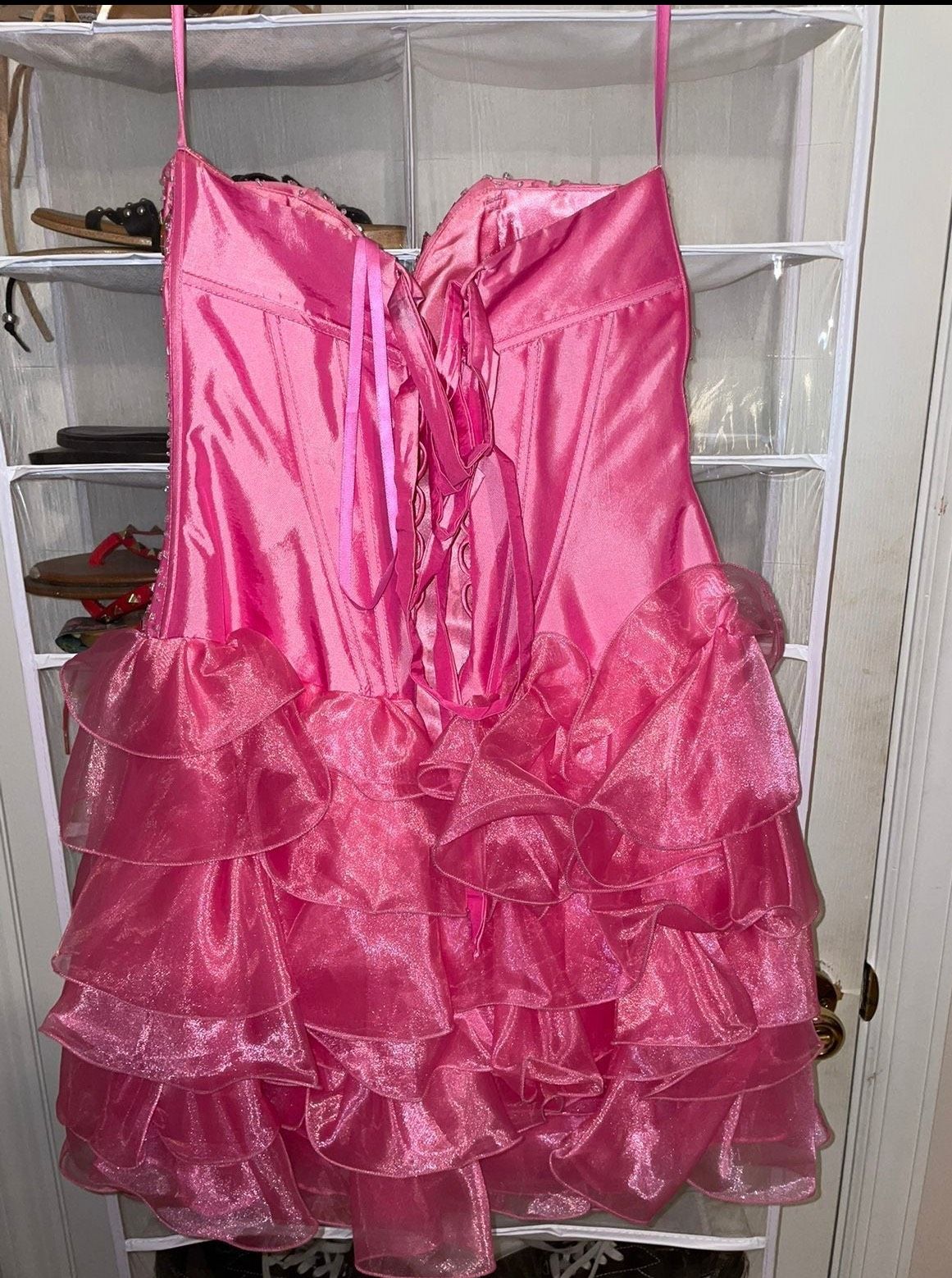 Girls Size 4 Pink A-line Dress on Queenly