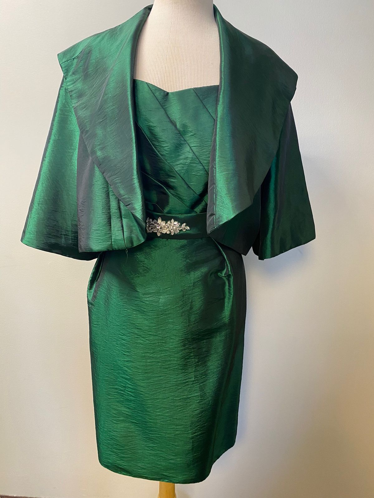 Jasz Couture Plus Size 16 Green Floor Length Maxi on Queenly