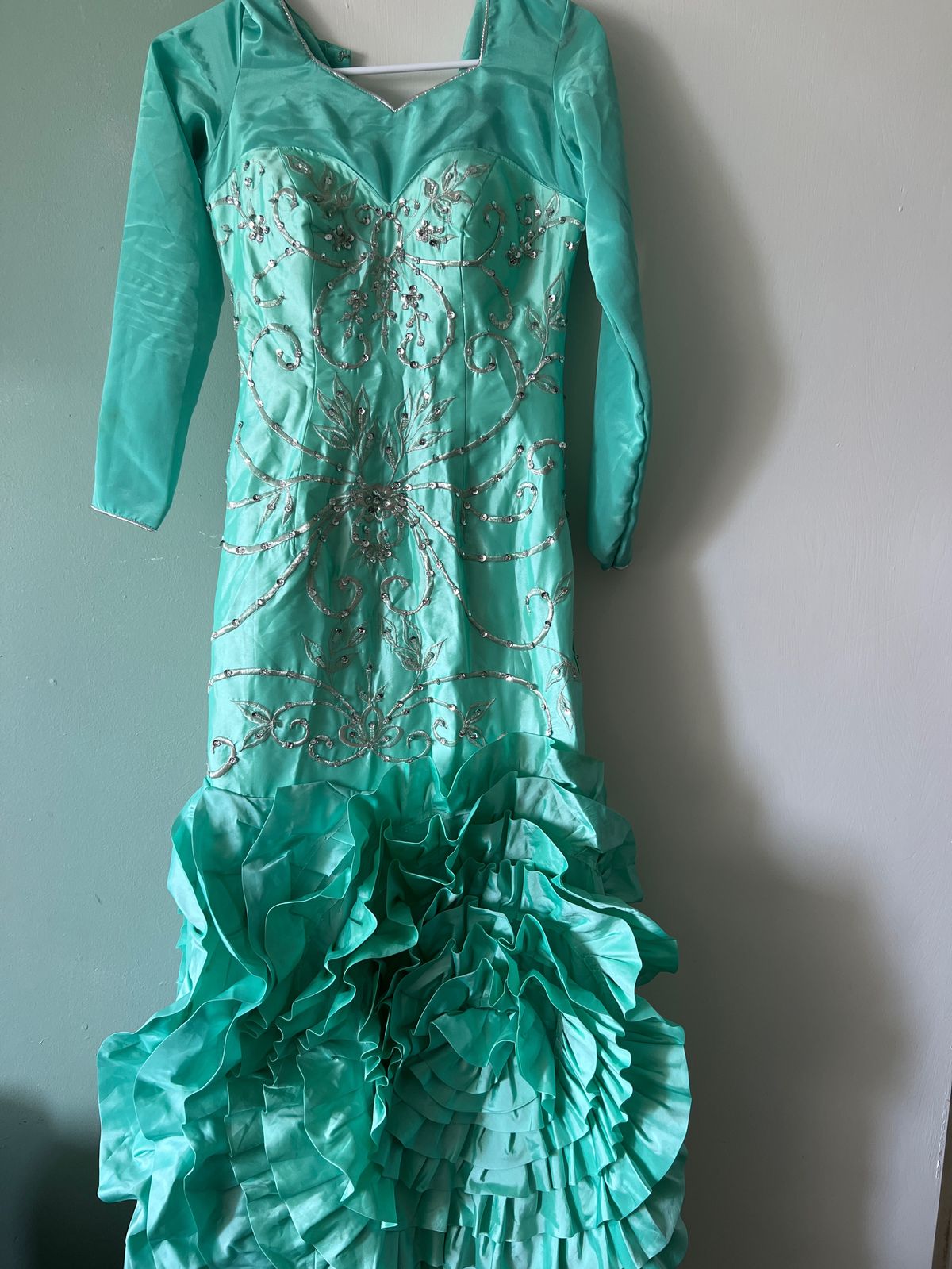 Size 2 Blue Mermaid Dress on Queenly