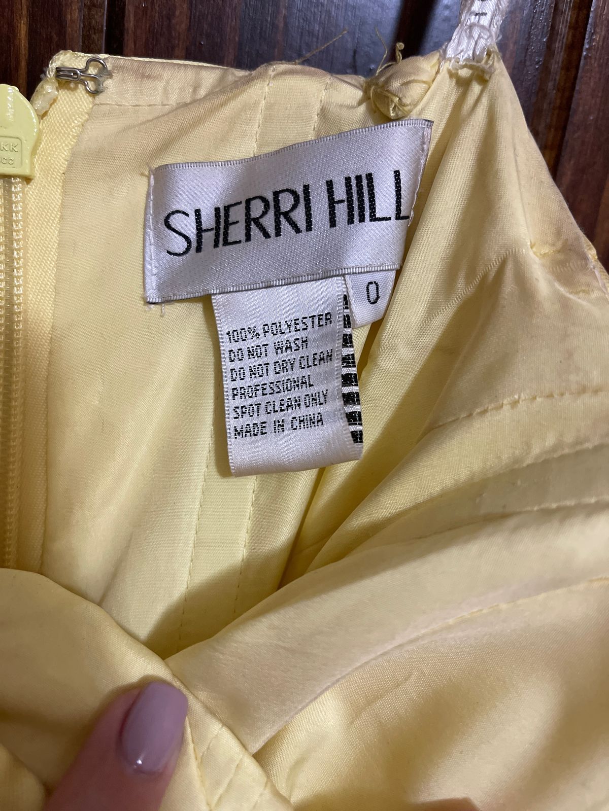 Sherri Hill Size 00 Pageant Off The Shoulder Sequined Yellow Ball Gown on Queenly