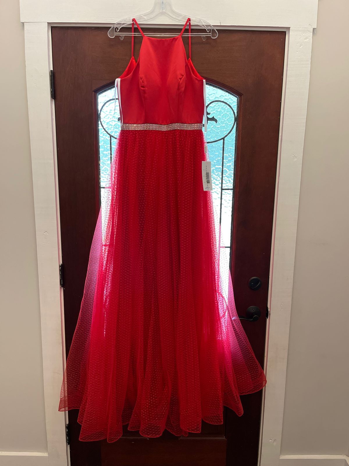 Size 4 Pageant Red A-line Dress on Queenly