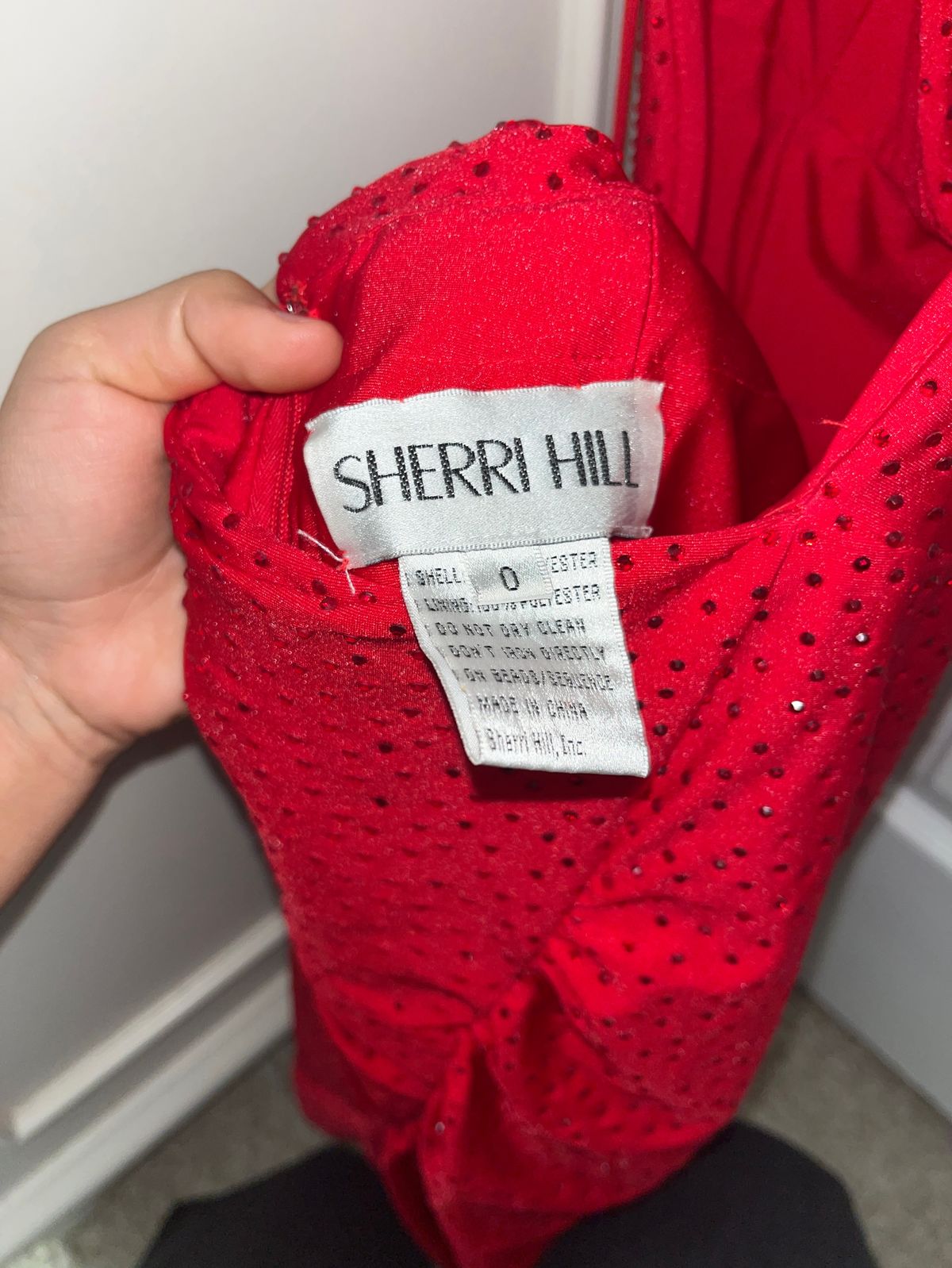 Sherri Hill Size 0 Prom Red Cocktail Dress on Queenly