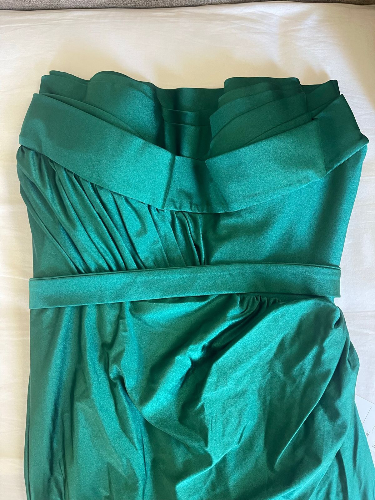 Portia and Scarlett Size 8 Green Side Slit Dress on Queenly