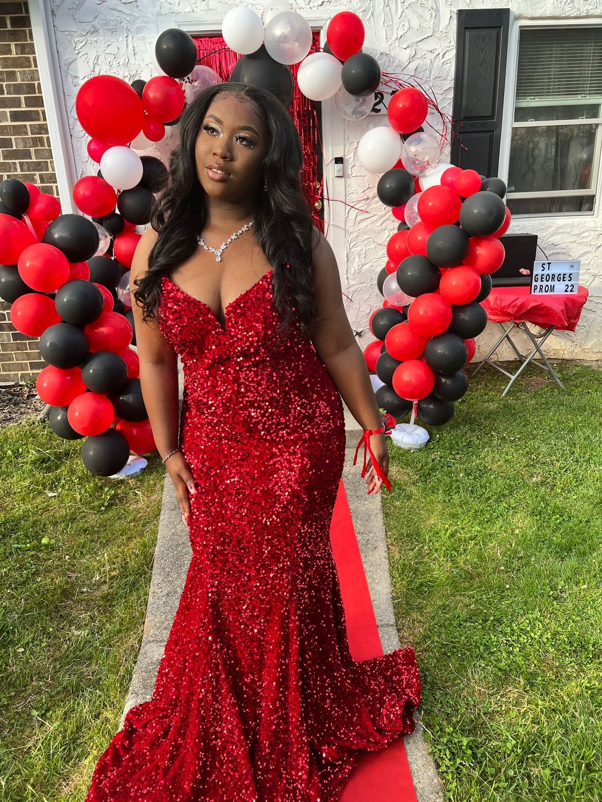 Fashion Nova Size 3X Prom Red Mermaid Dress on Queenly