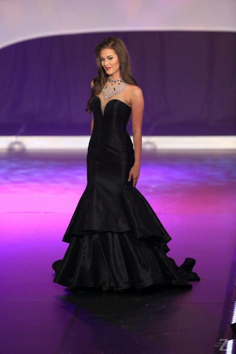 Rachel Allan Size 0 Pageant Black Mermaid Dress on Queenly