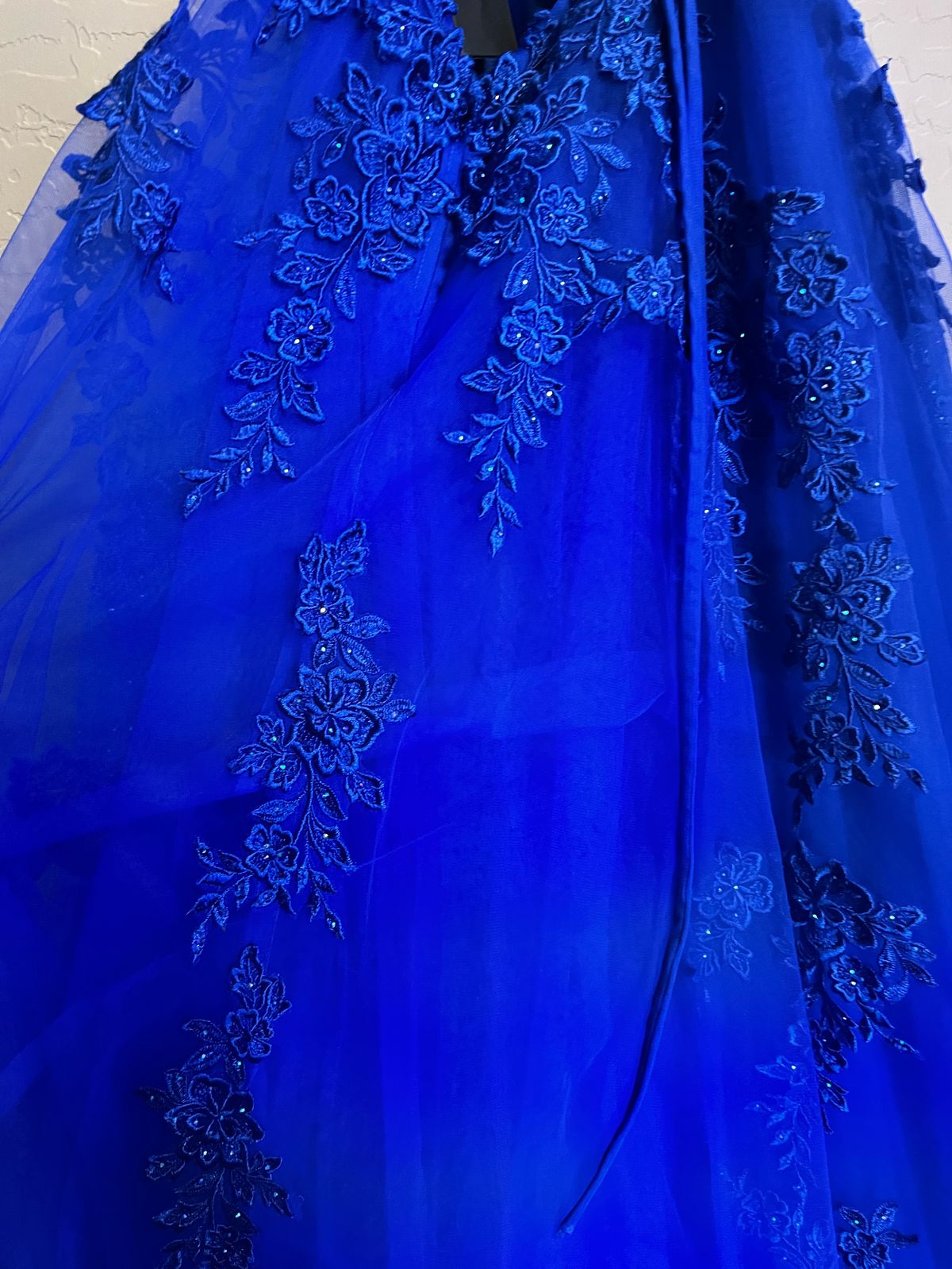 La Femme Size 4 Royal Blue A-line Dress on Queenly