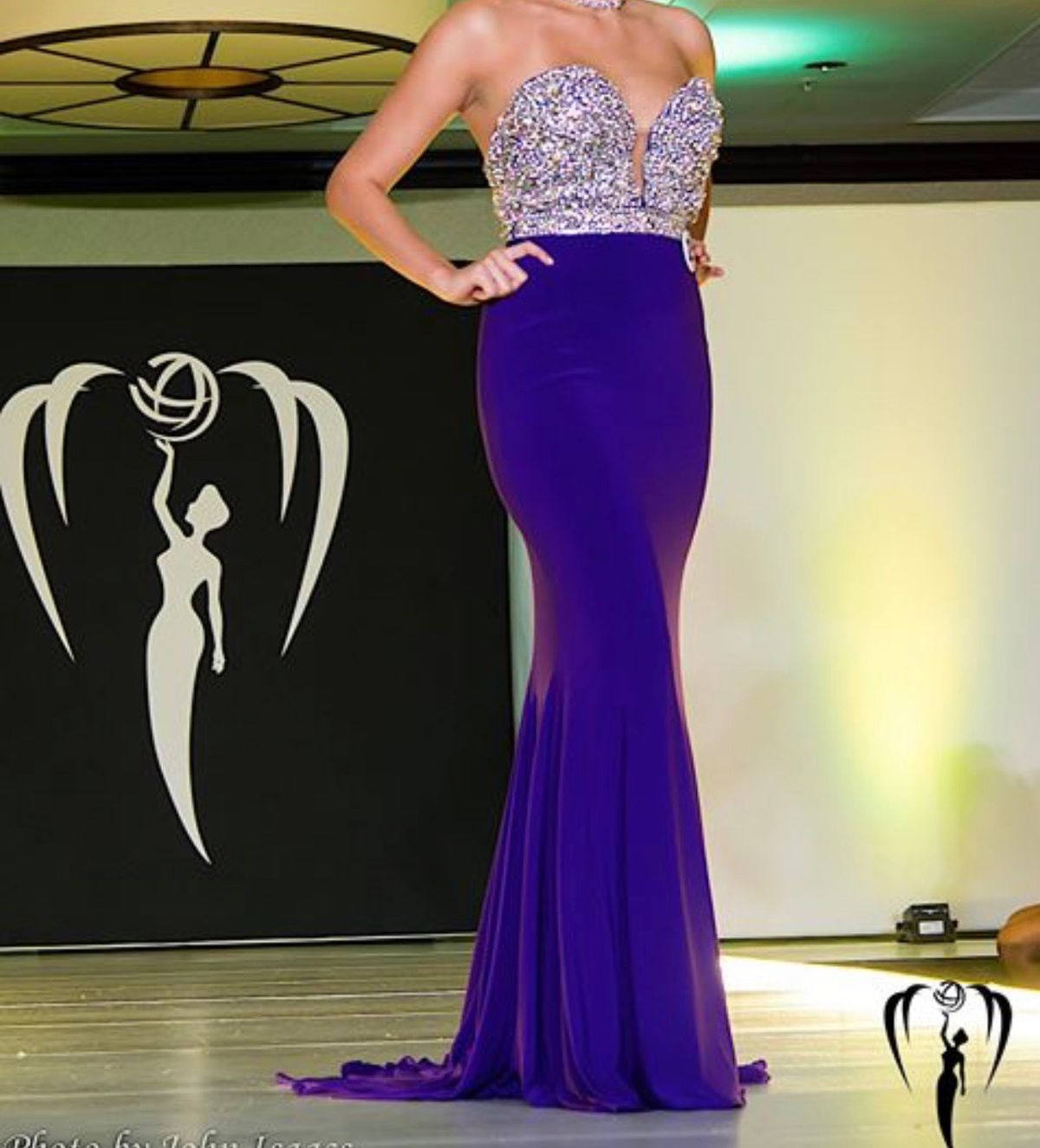 Mac Duggal Size 4 Pageant Purple Floor Length Maxi on Queenly