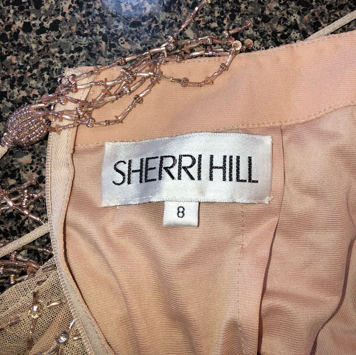 Sherri Hill Size 4 Homecoming Sequined Light Pink Cocktail Dress on Queenly