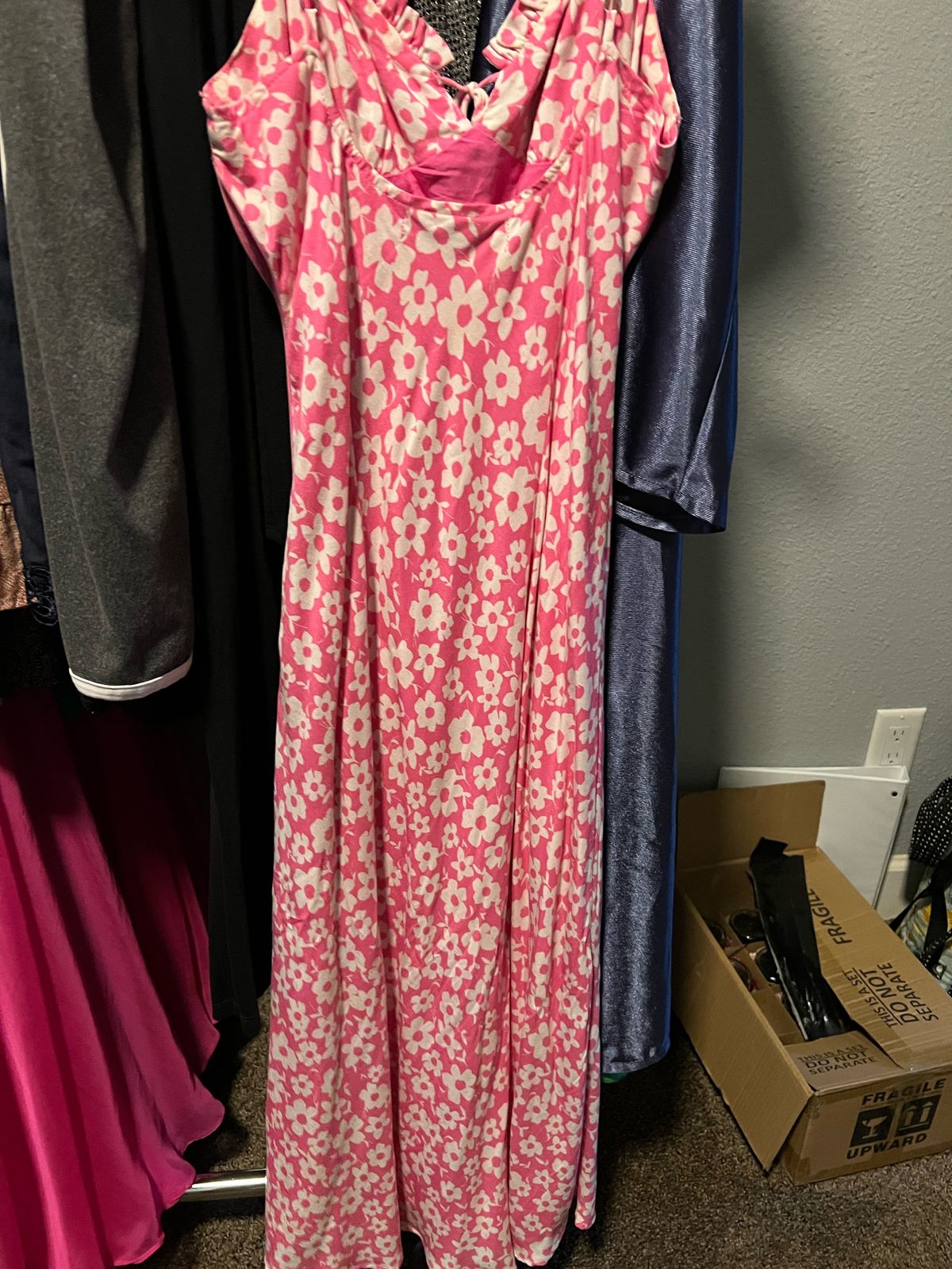 Size 4 Pink A-line Dress on Queenly