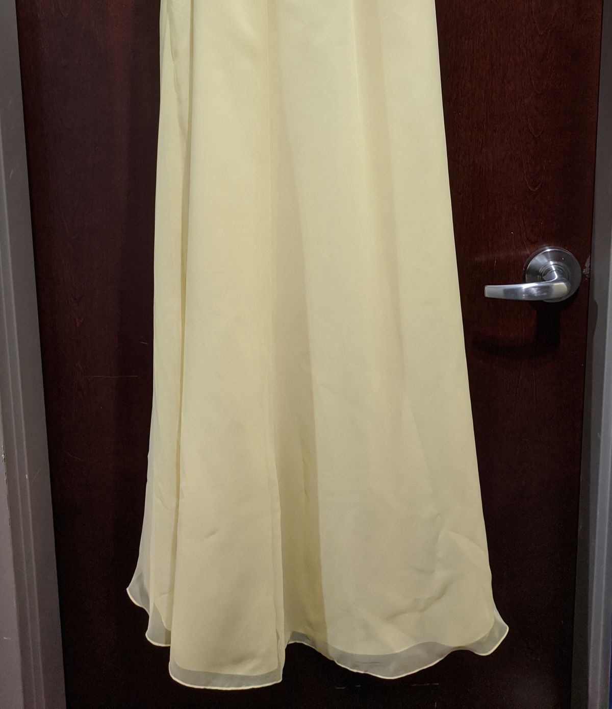 Style 418 MoriLee Size 12 Bridesmaid Yellow A-line Dress on Queenly