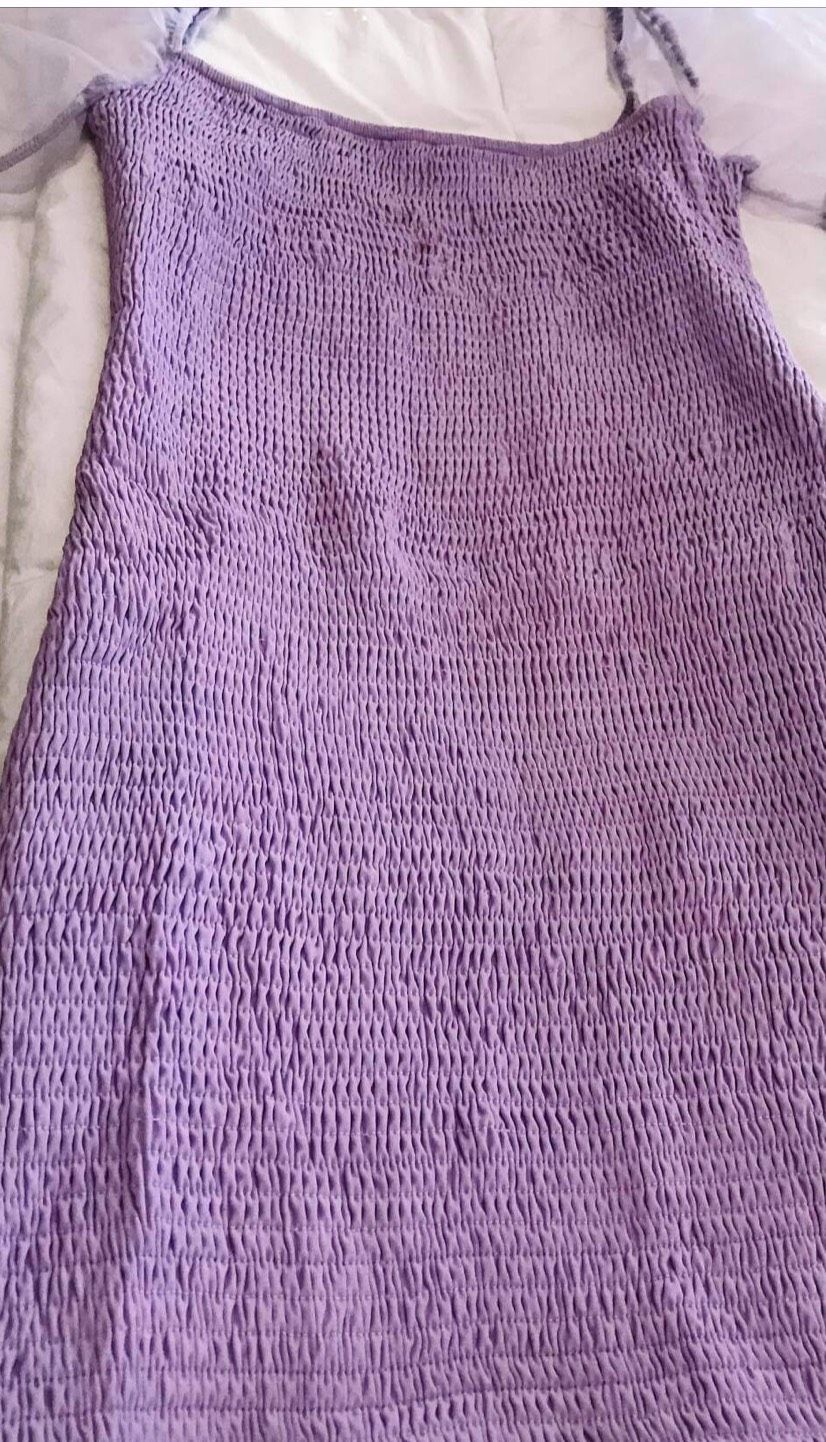 Size 2 Cap Sleeve Purple Cocktail Dress on Queenly