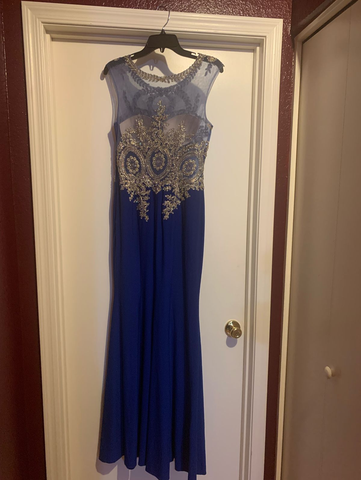 Size 4 Pageant Royal Blue Mermaid Dress on Queenly