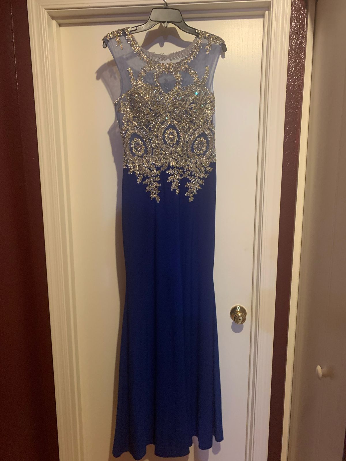 Size 4 Pageant Royal Blue Mermaid Dress on Queenly