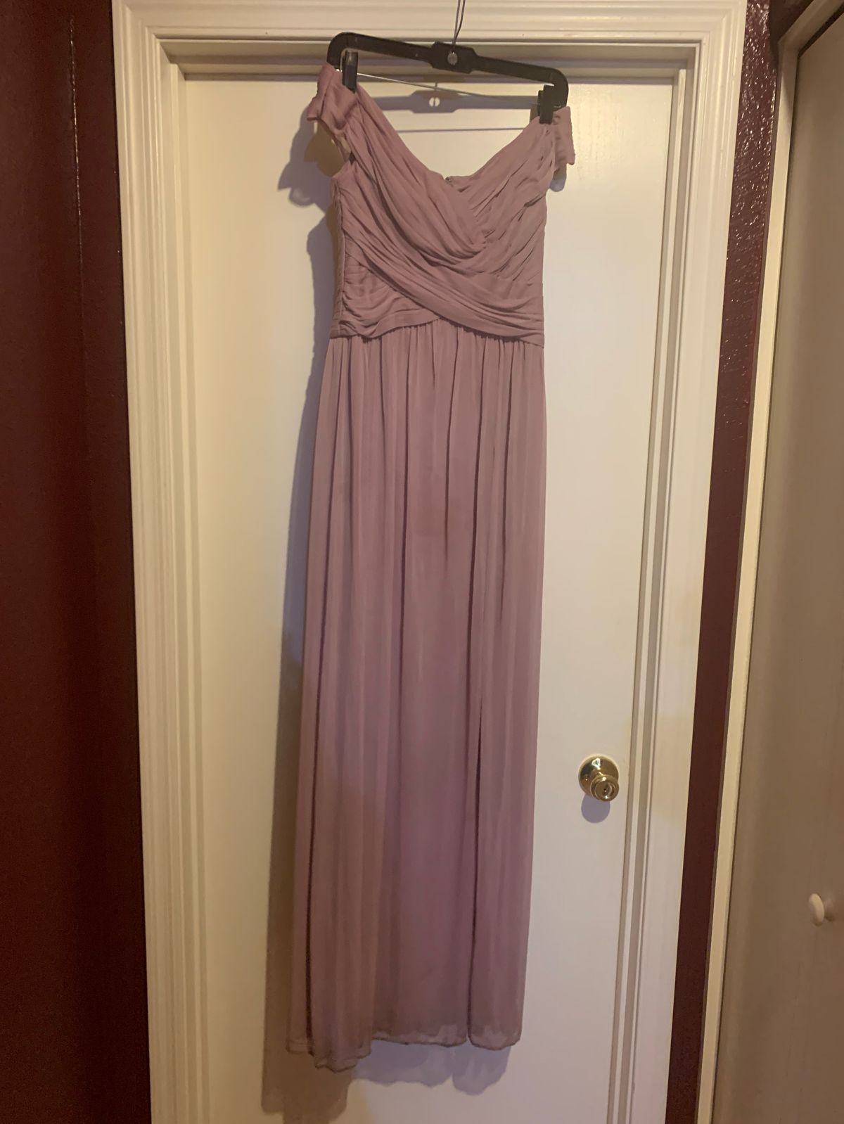 David's Bridal Size 4 Pink Floor Length Maxi on Queenly