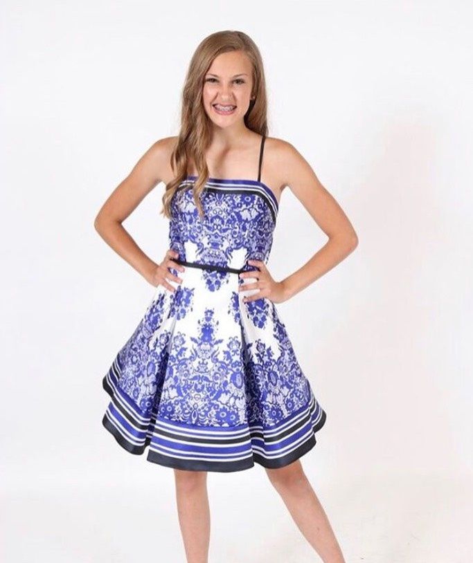 Size 2 Homecoming Strapless Blue Cocktail Dress on Queenly