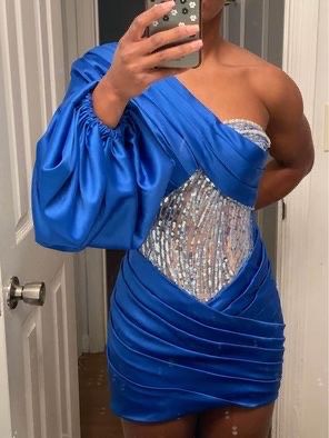 Mina Size 4 Blue Ball Gown on Queenly