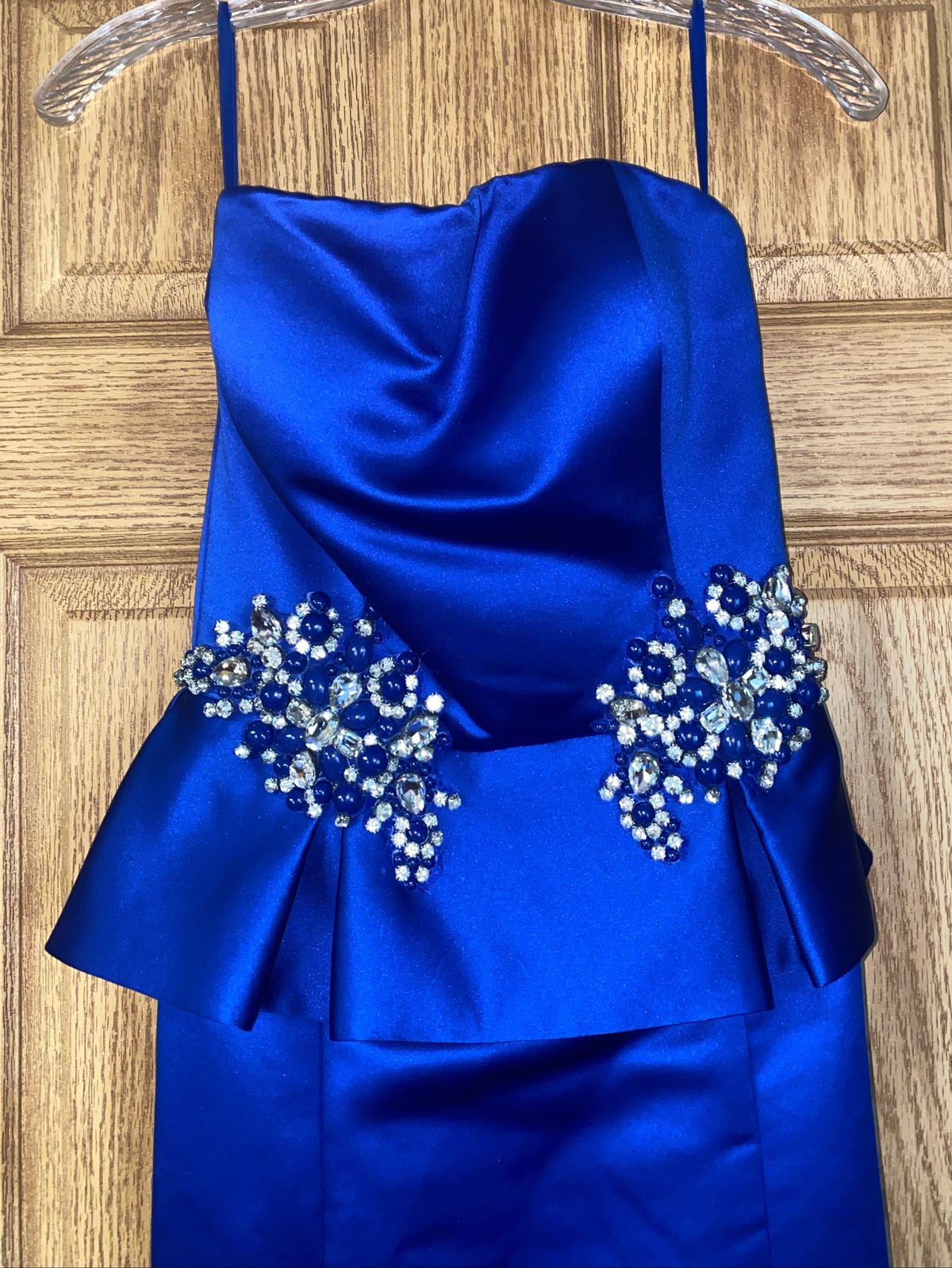 Ashley Lauren Size 0 Prom Blue Mermaid Dress on Queenly