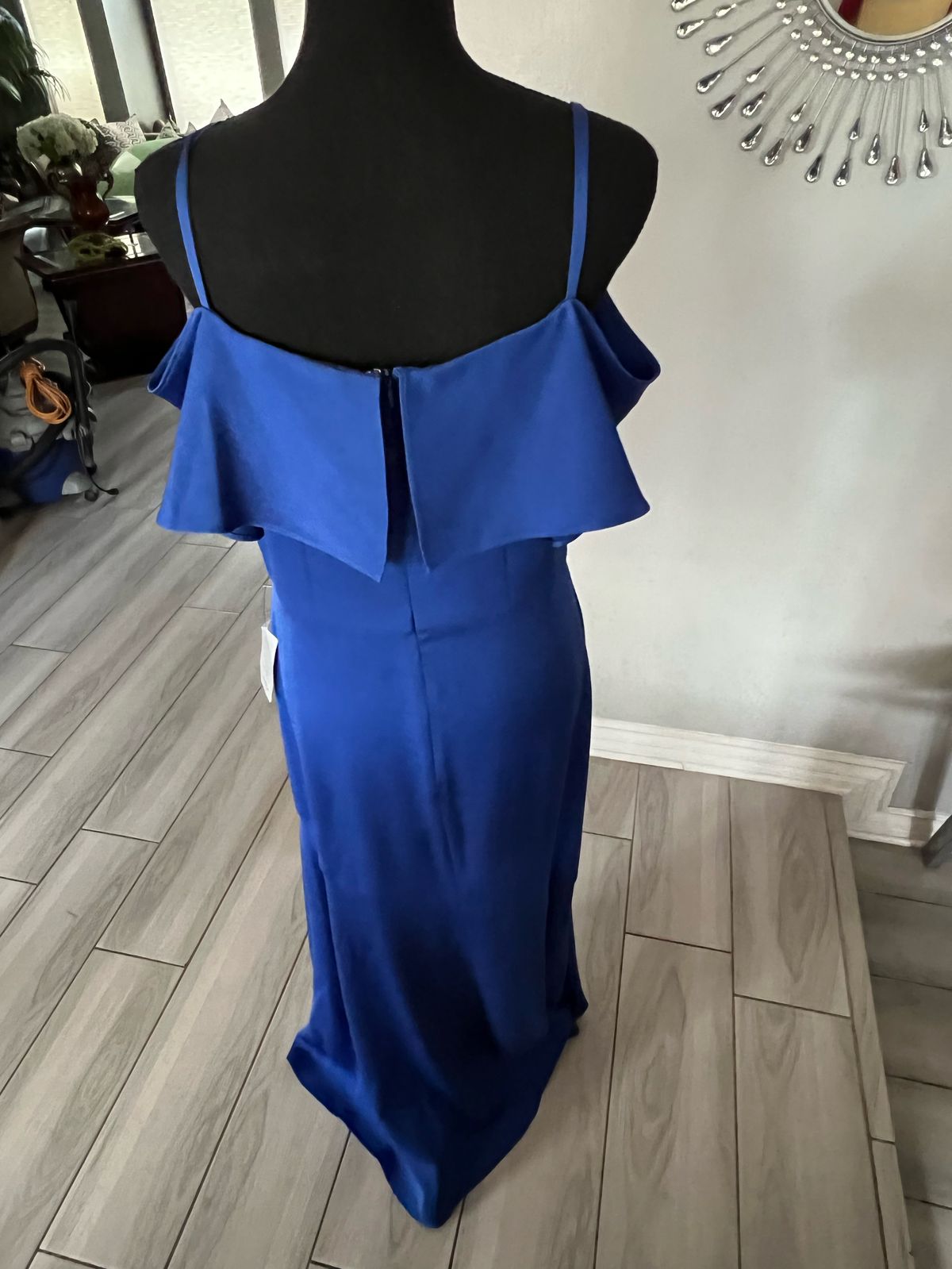 Shashanna Size 10 Prom Blue Floor Length Maxi on Queenly