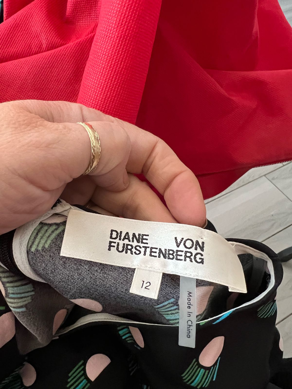 Diane von furstenberg Size 12 Black Floor Length Maxi on Queenly