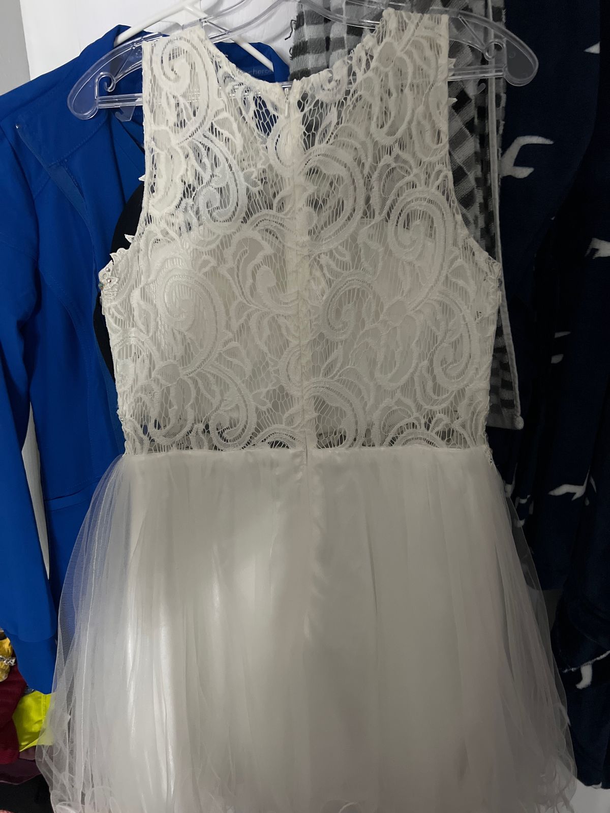 Size 8 White A-line Dress on Queenly