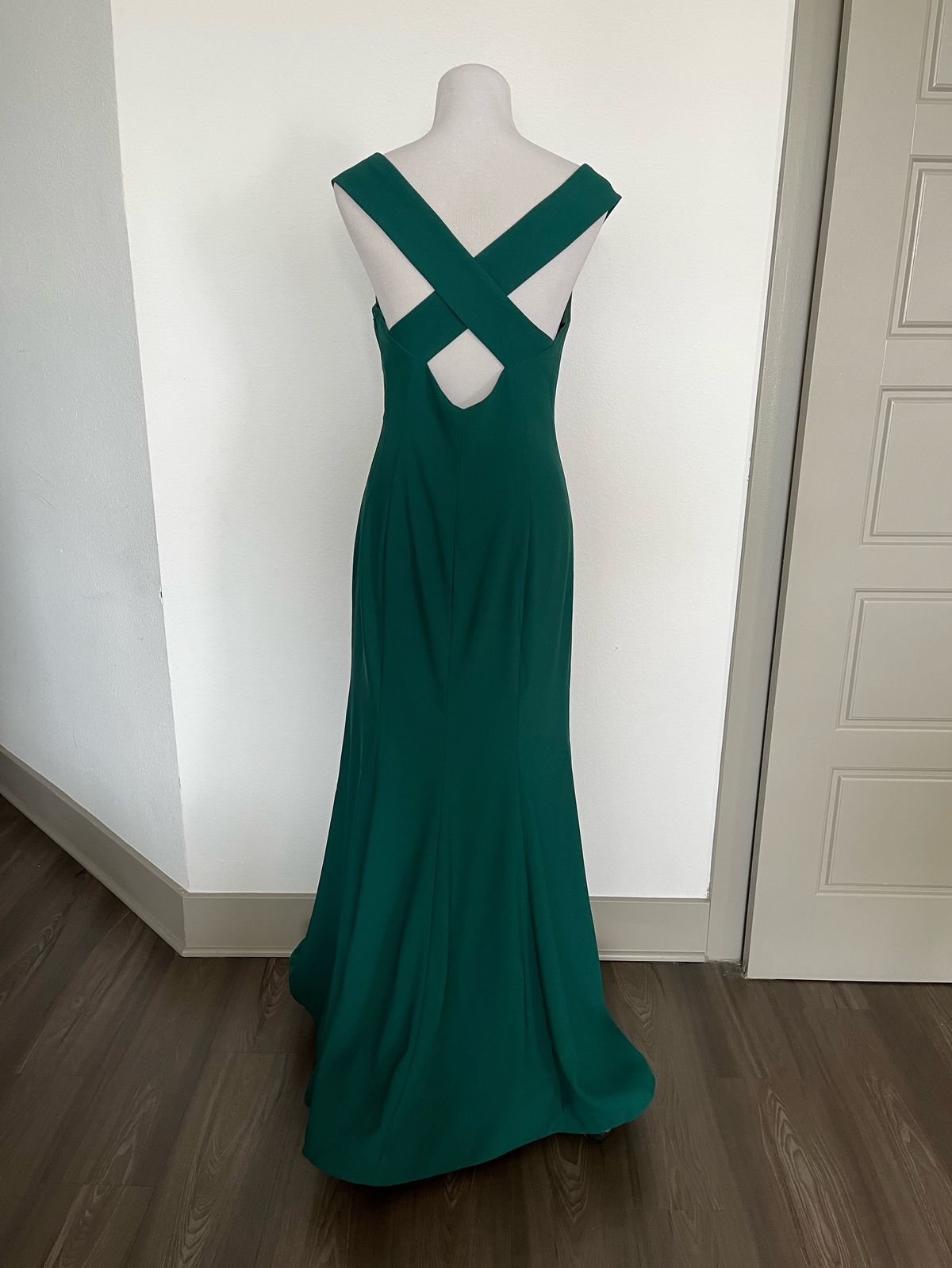 Dessy Collection Size 6 Bridesmaid Green Floor Length Maxi on Queenly