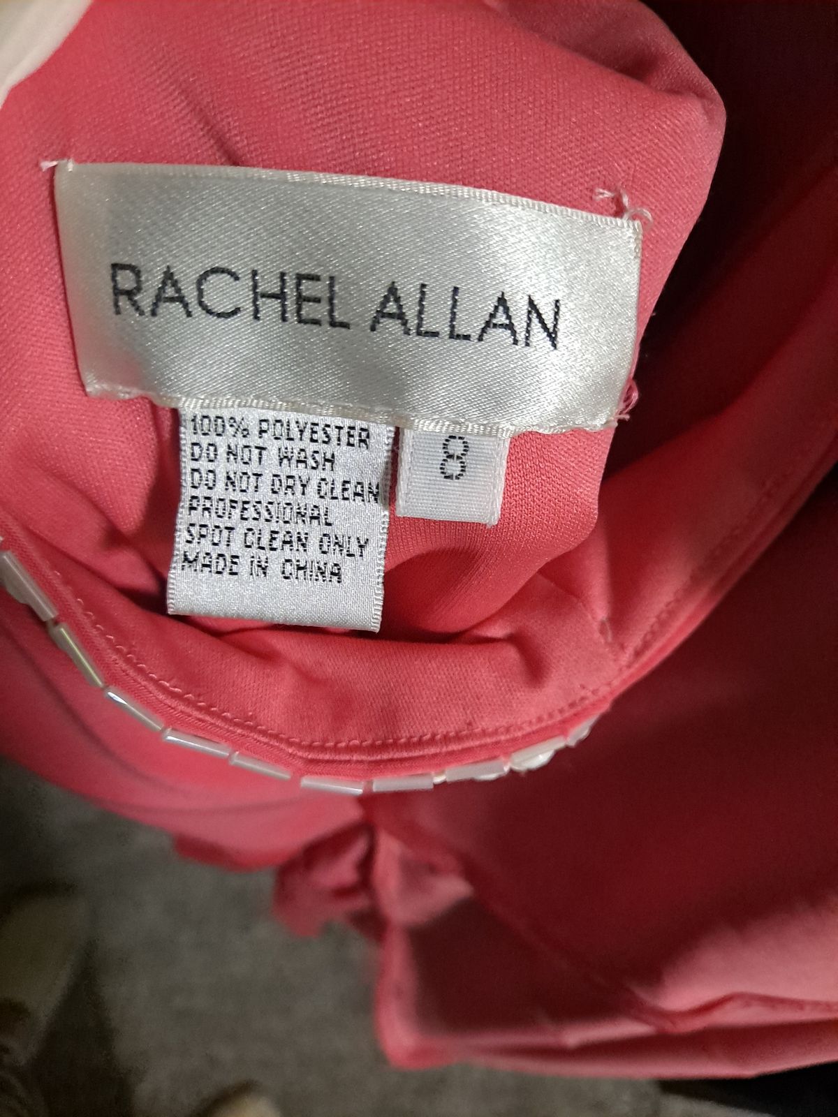 Rachel Allan Size 8 Pink Floor Length Maxi on Queenly