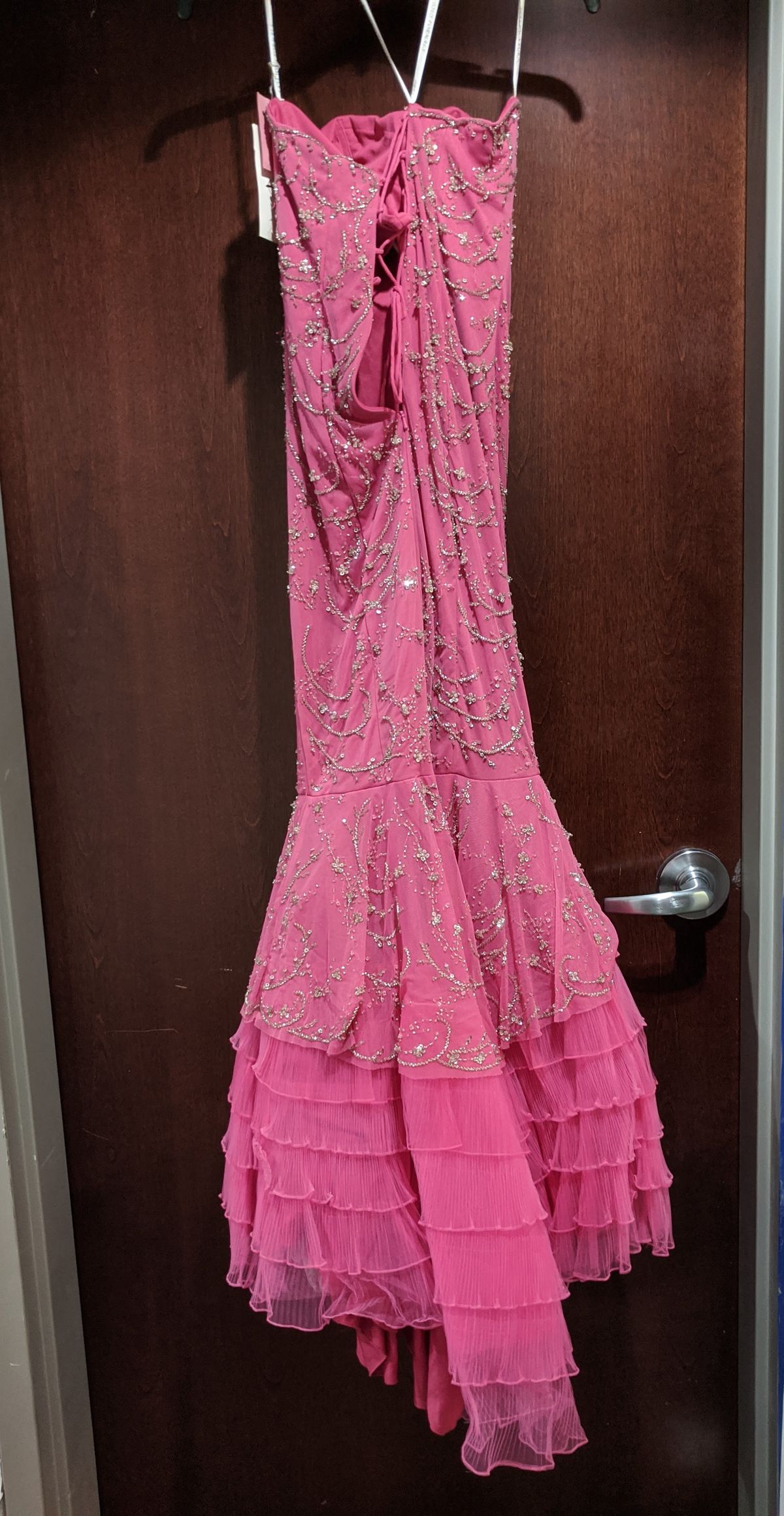 Style P3503 Precious Formals Size 8 Pink Mermaid Dress on Queenly