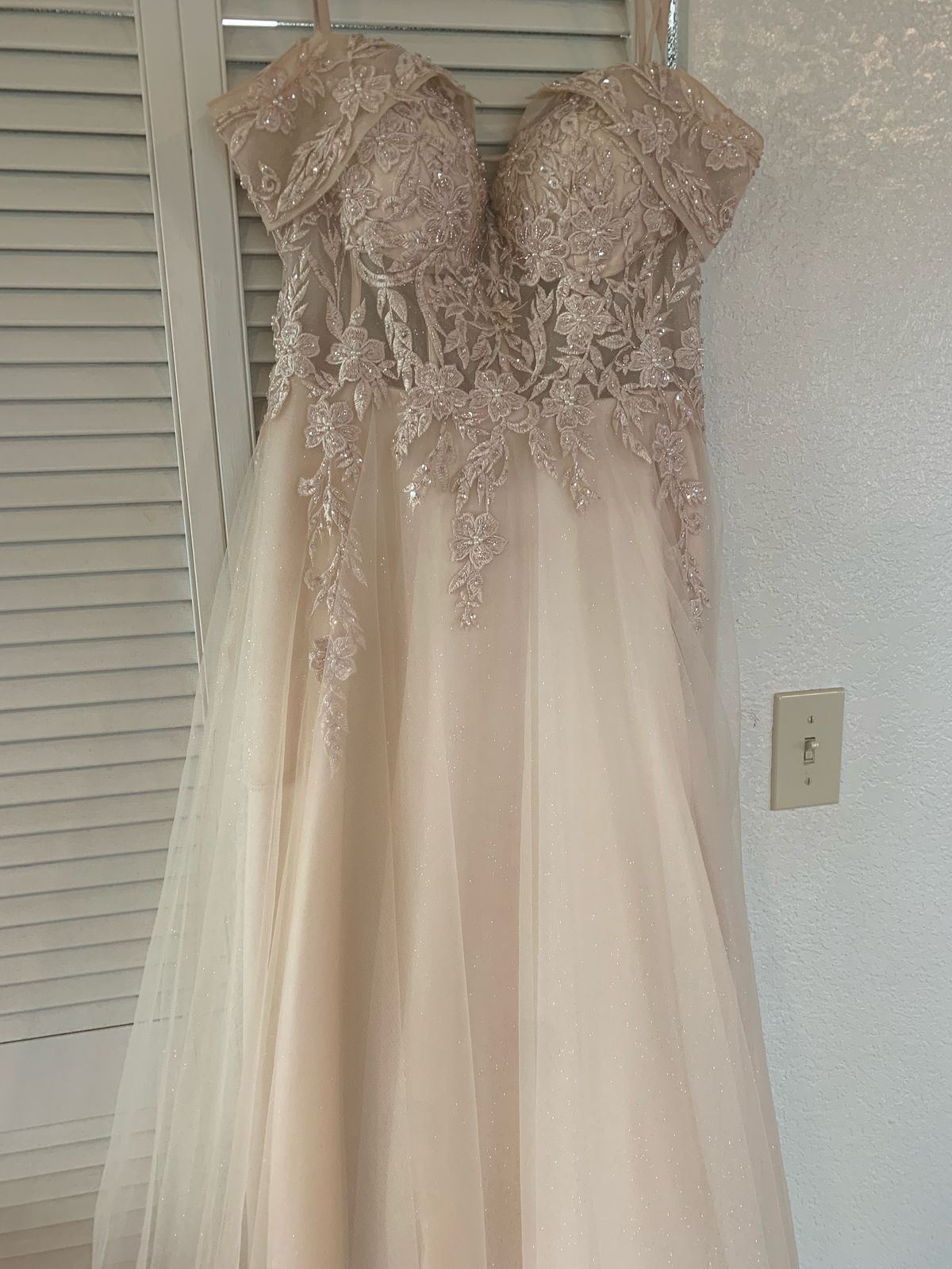 Cinderella divine Size 8 Nude Ball Gown on Queenly