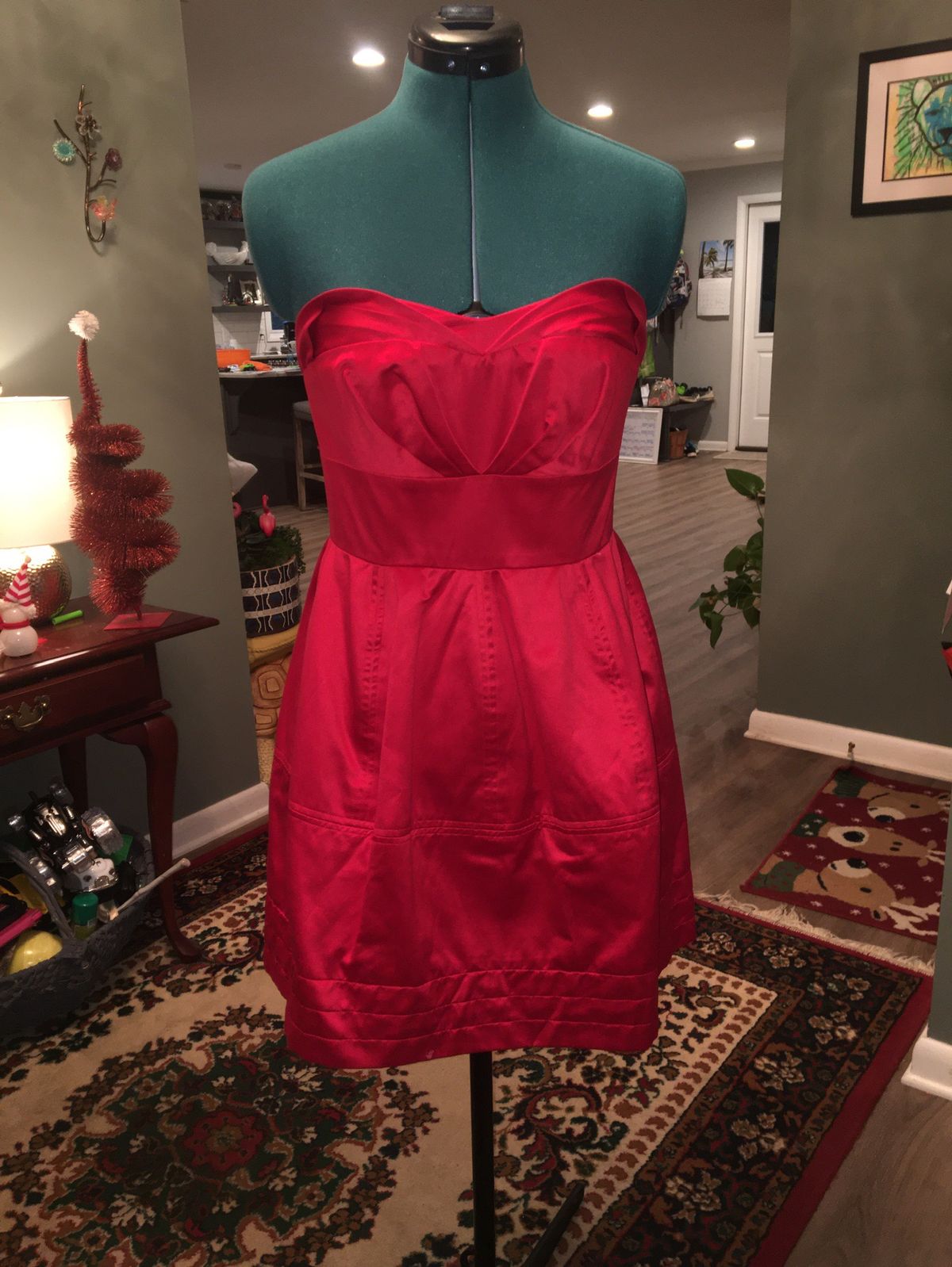Zac Posen Size 6 Wedding Guest Red Cocktail Dress on Queenly