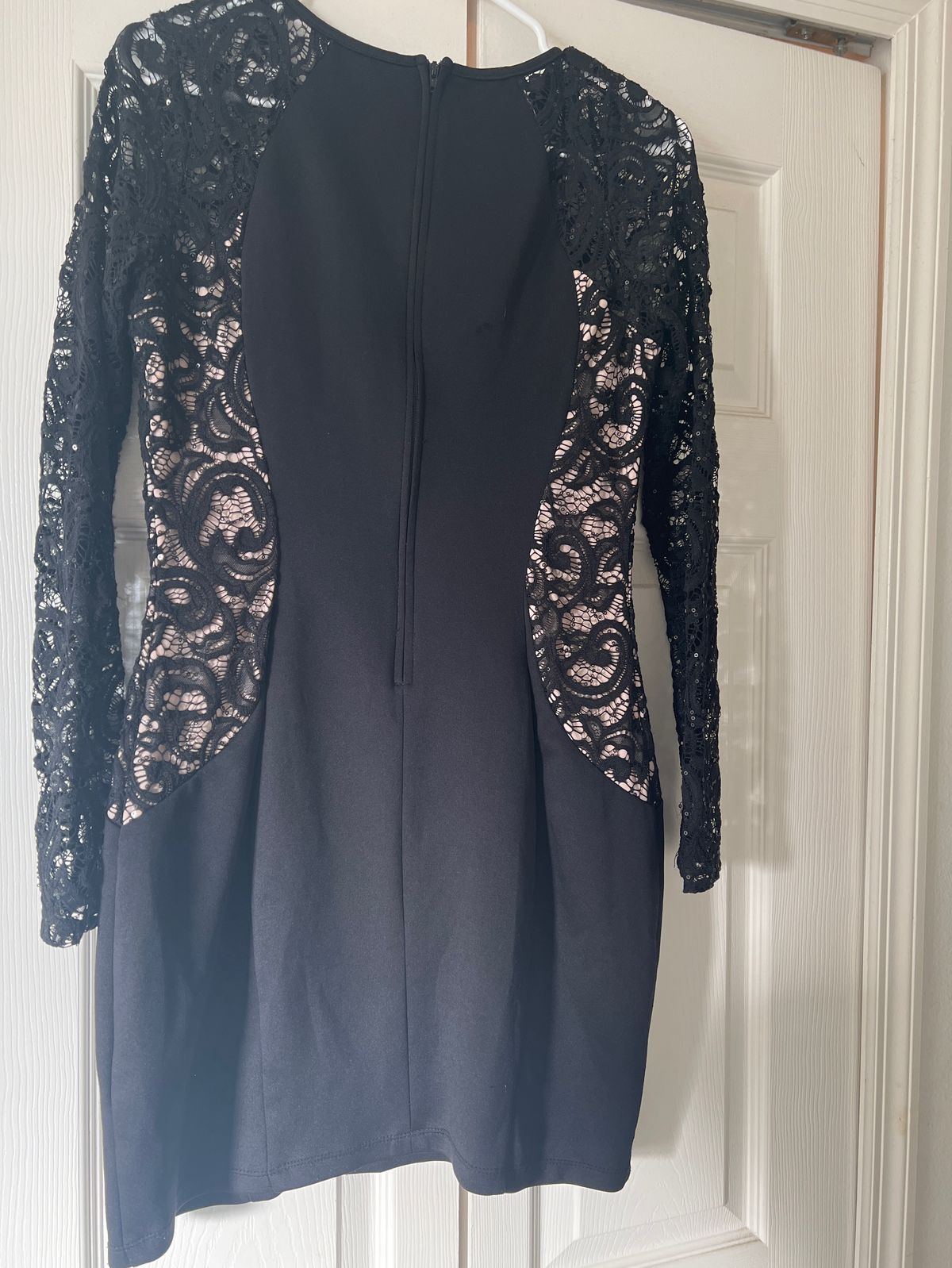 Size 14 Homecoming Lace Black Cocktail Dress on Queenly