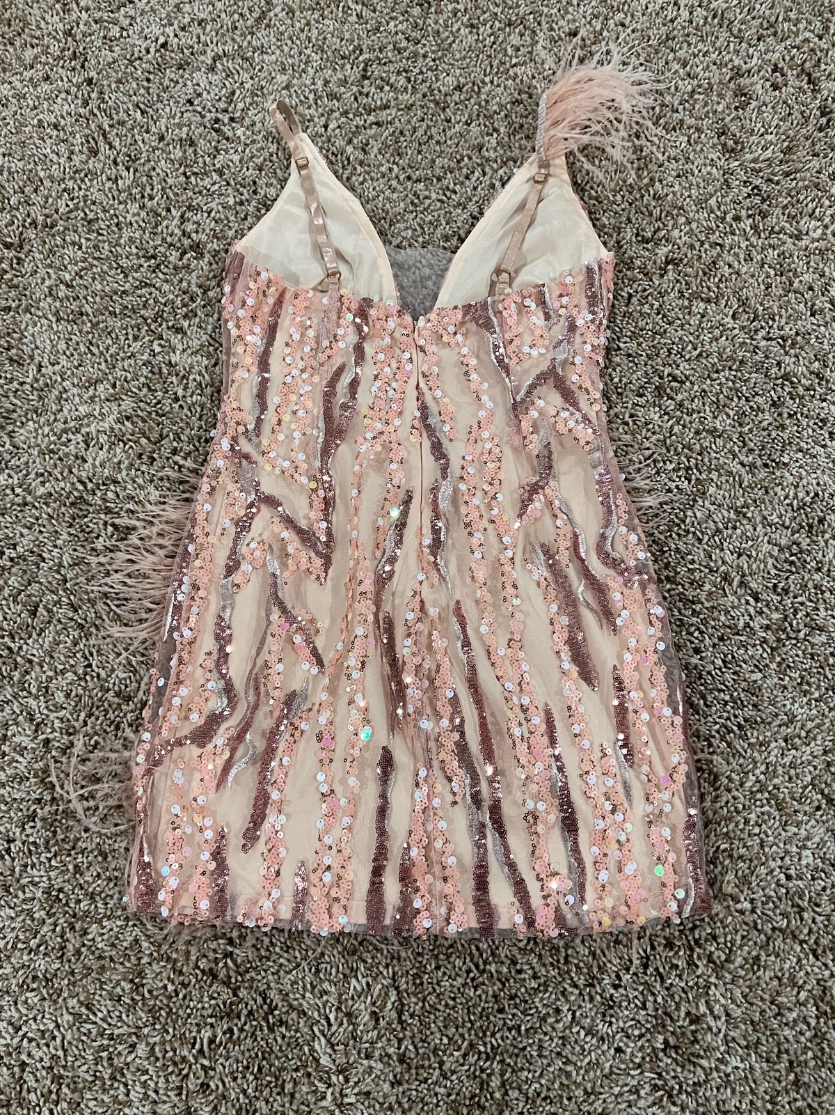 Bella Barnett Size 4 Pink Cocktail Dress on Queenly