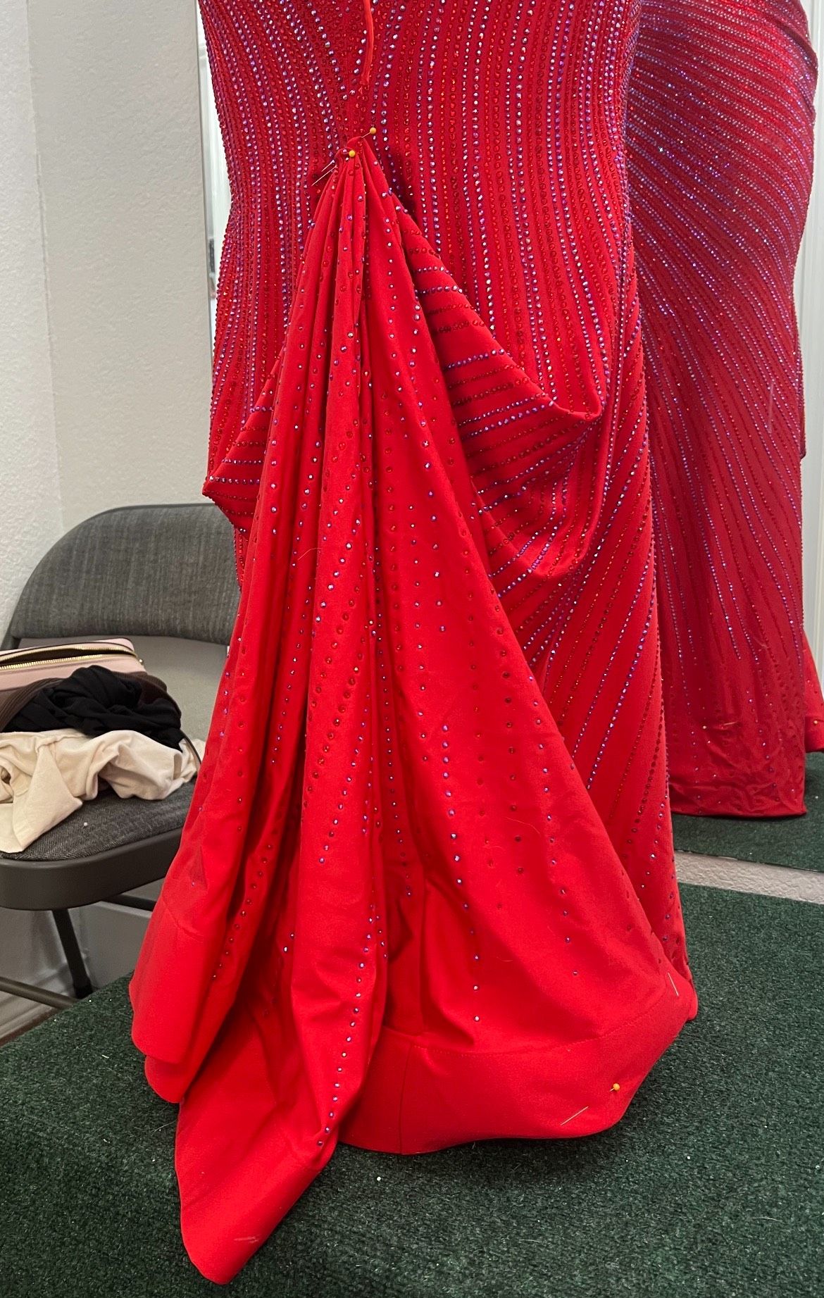 Sherri Hill Size 2 Prom Plunge Red Floor Length Maxi on Queenly