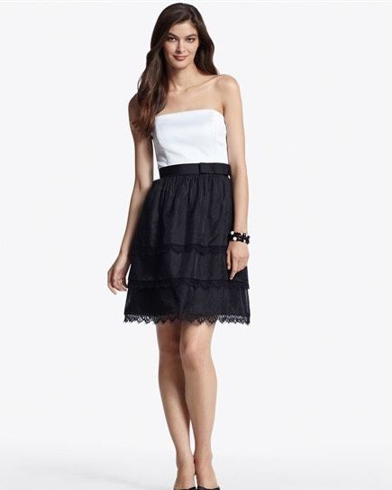 Size 2 Homecoming Strapless Lace Black Cocktail Dress on Queenly