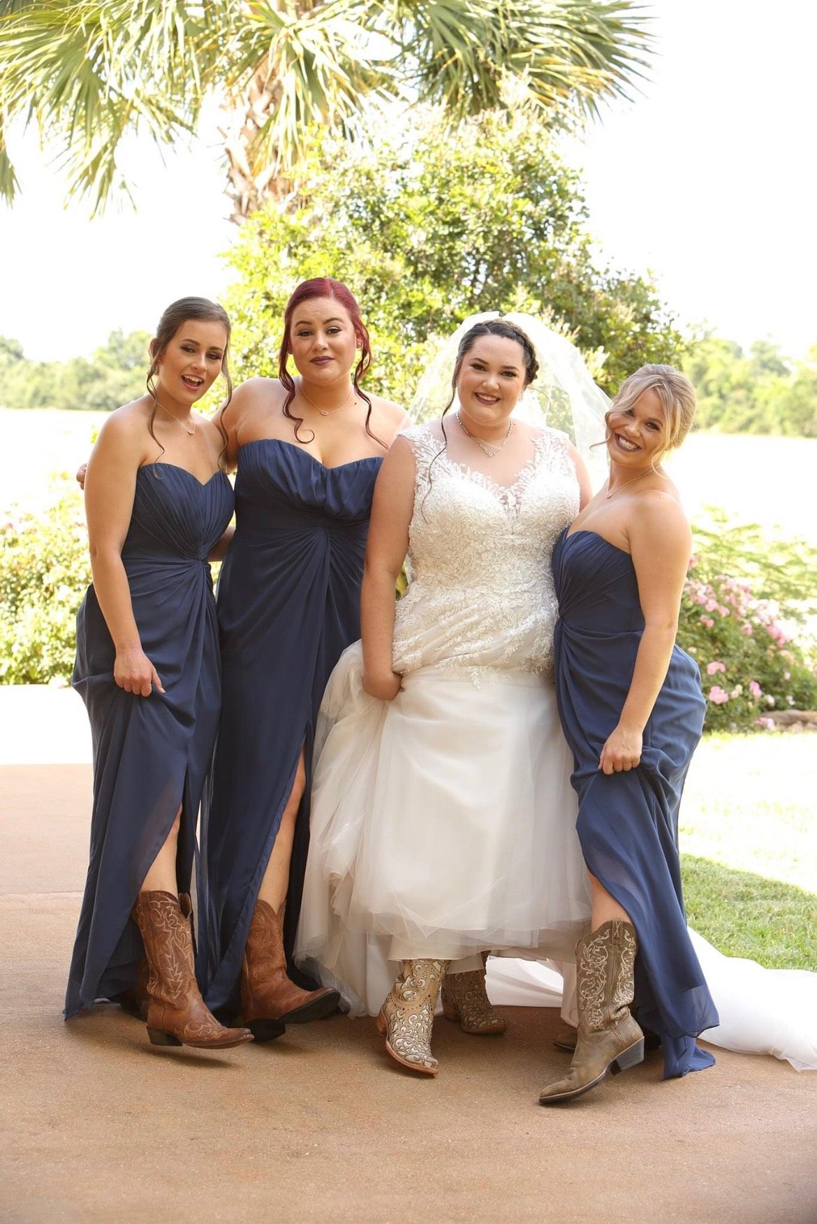 Dessy Group Plus Size 18 Bridesmaid Navy Blue Floor Length Maxi on Queenly